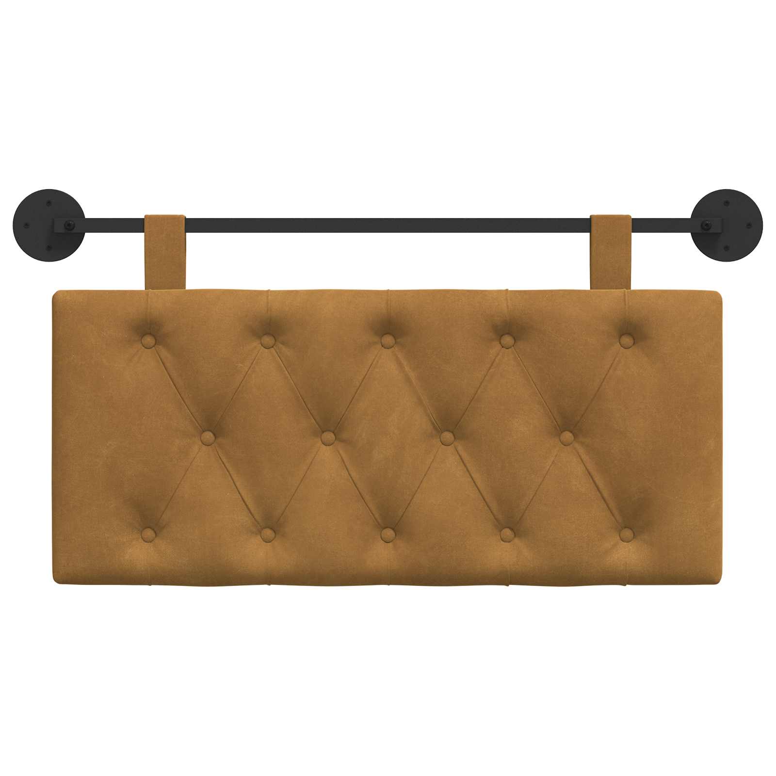 Hangend hoofdbord Bruin Fluweel is nu te koop bij PeponiXL, paradijselijk wonen!