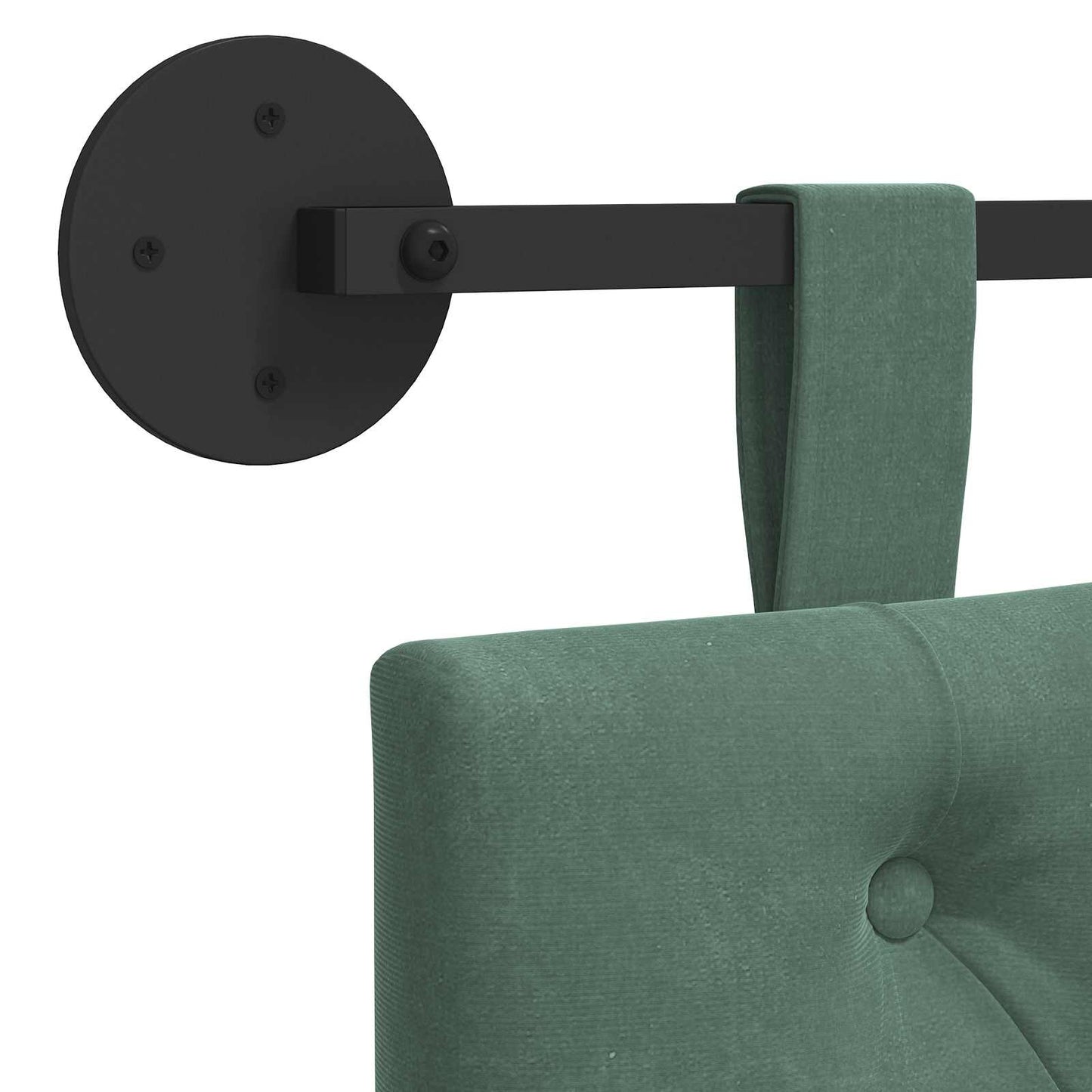 Hangend hoofdbord Zeegroen Fluweel is nu te koop bij PeponiXL, paradijselijk wonen!
