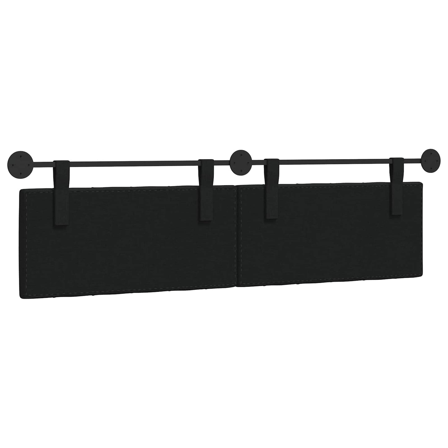 Hangend hoofdbord Zwart Stof is nu te koop bij PeponiXL, paradijselijk wonen!