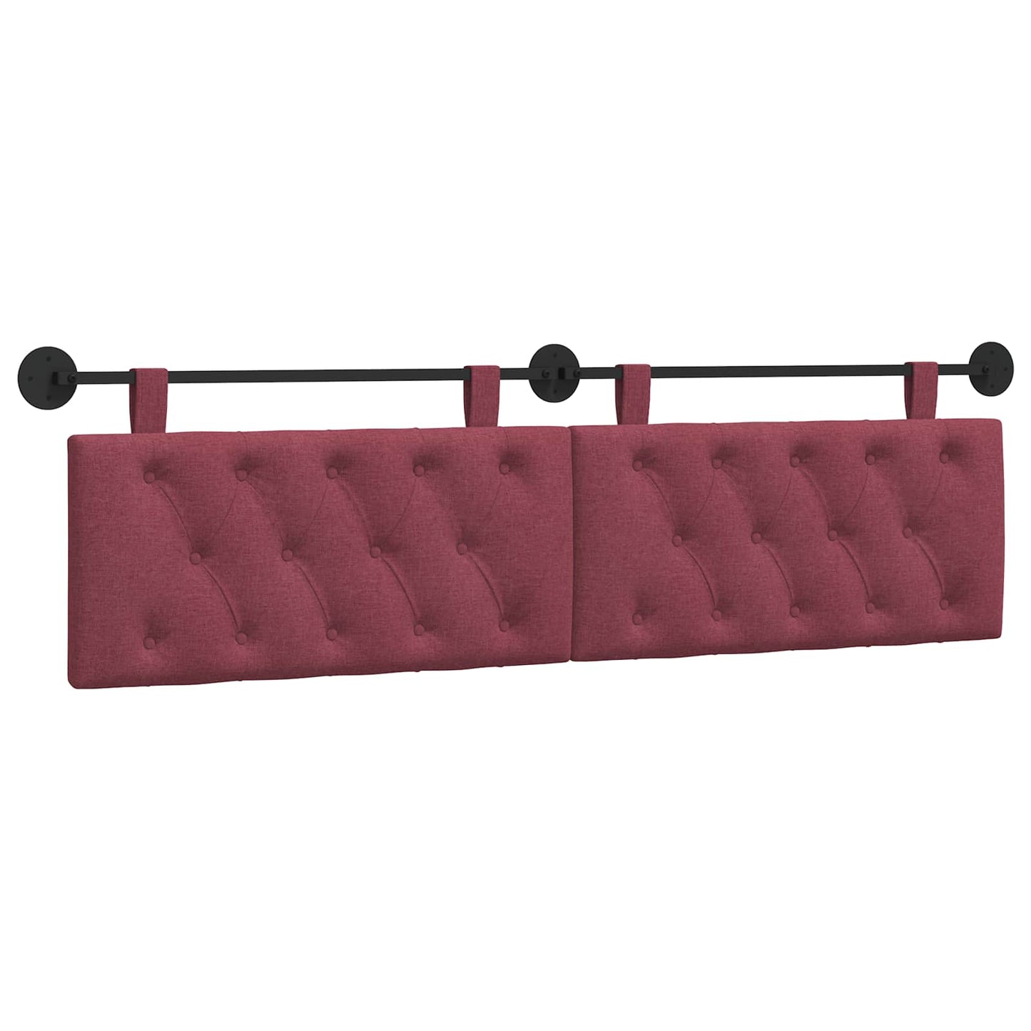 Hangend hoofdbord Wijnrood Stof is nu te koop bij PeponiXL, paradijselijk wonen!