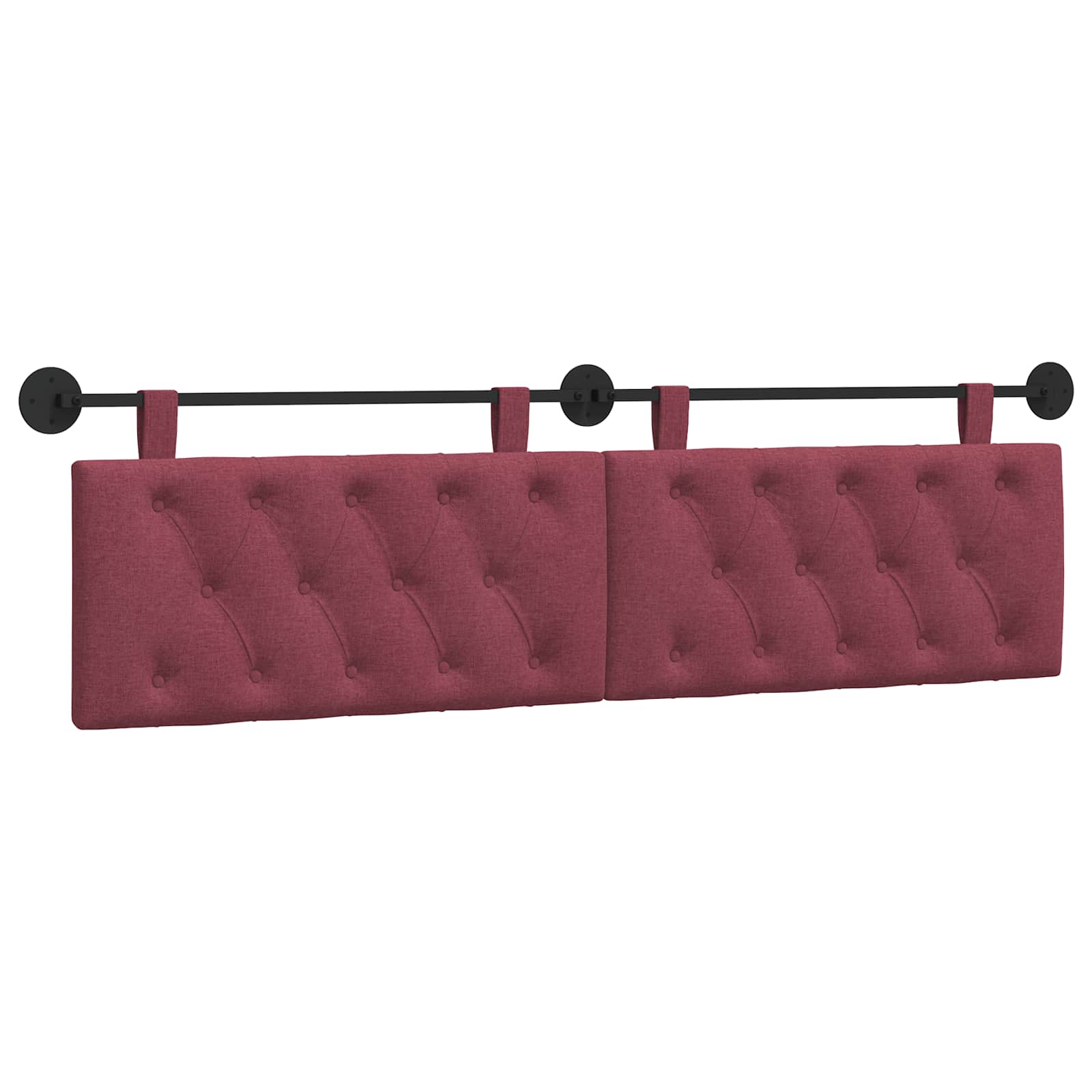 Hangend hoofdbord Wijnrood Stof is nu te koop bij PeponiXL, paradijselijk wonen!