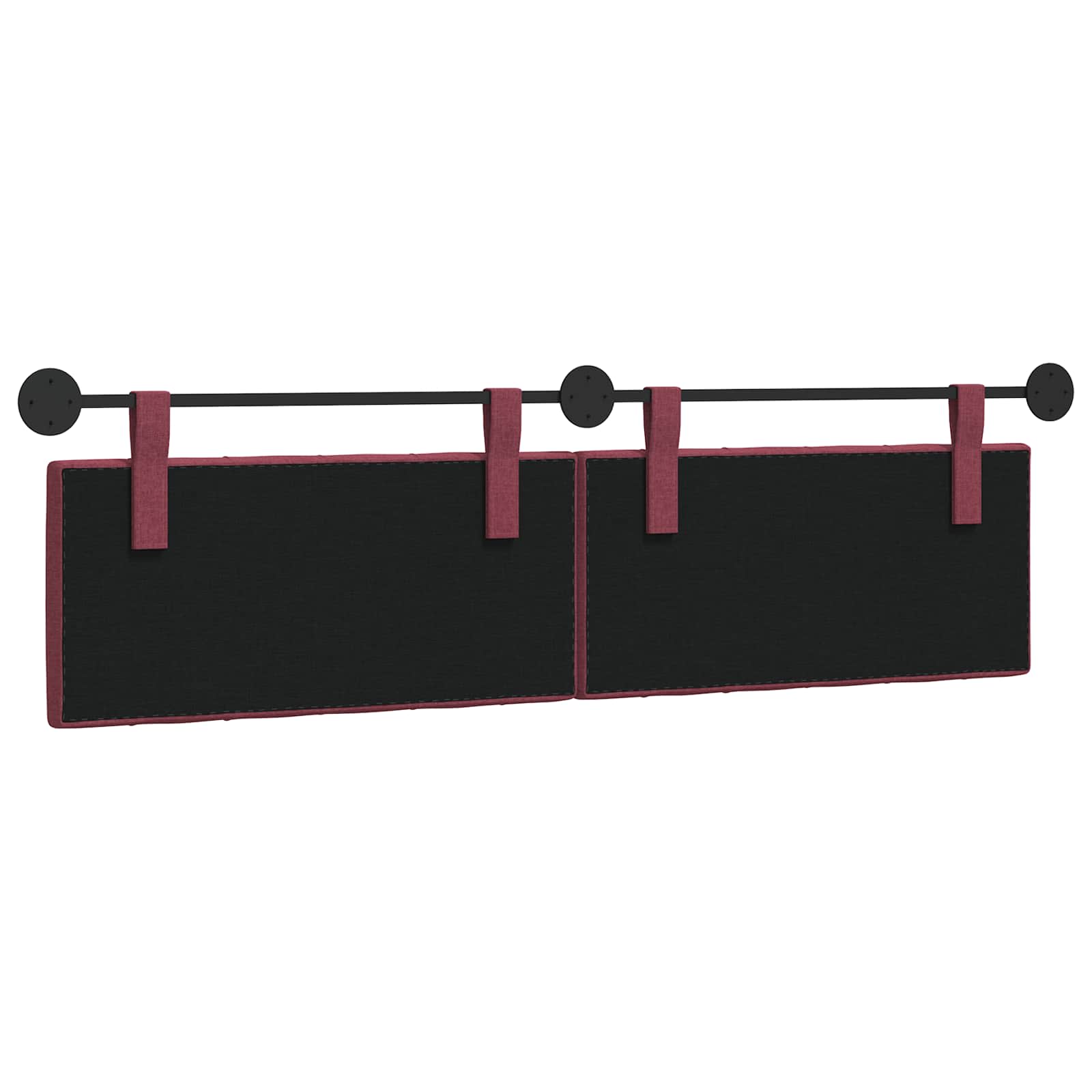 Hangend hoofdbord Wijnrood Stof is nu te koop bij PeponiXL, paradijselijk wonen!