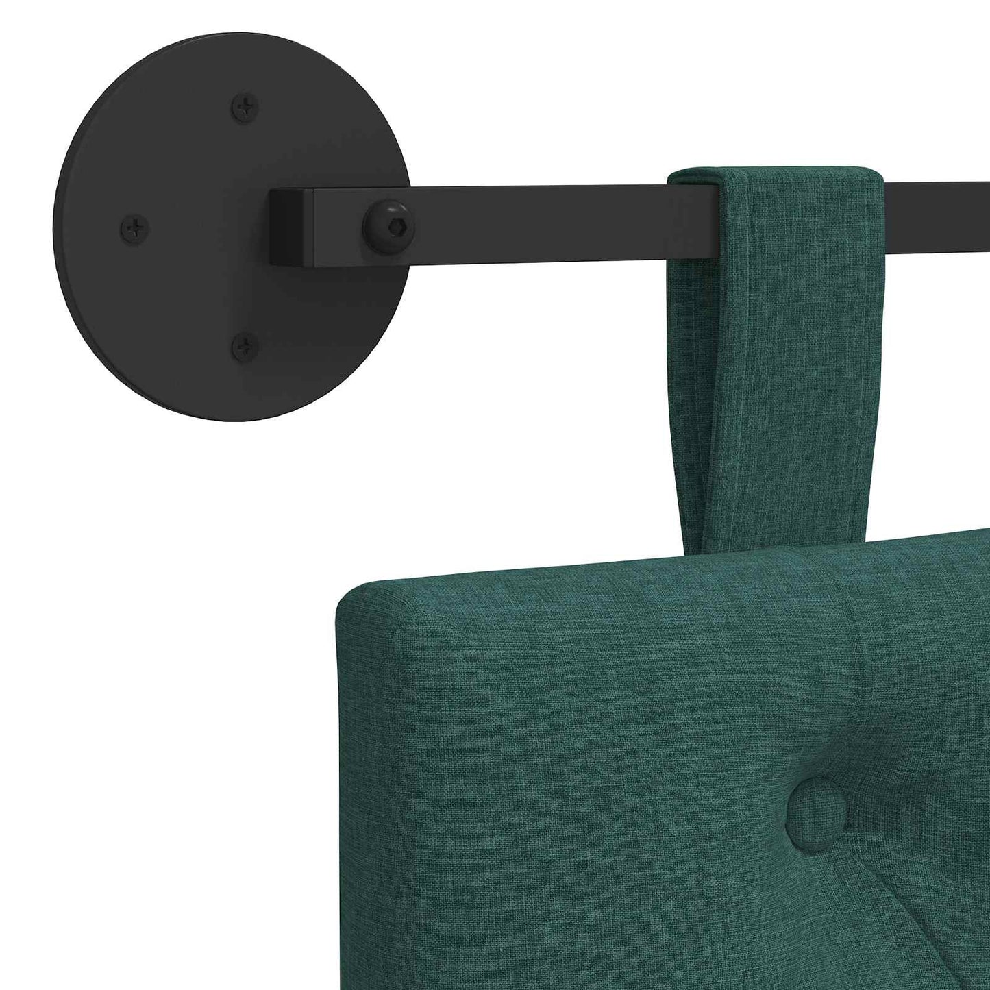 Hangend hoofdbord Donkergroen Stof is nu te koop bij PeponiXL, paradijselijk wonen!