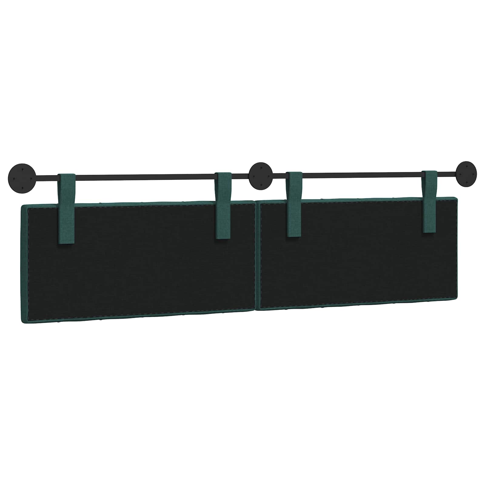 Hangend hoofdbord Donkergroen Stof is nu te koop bij PeponiXL, paradijselijk wonen!
