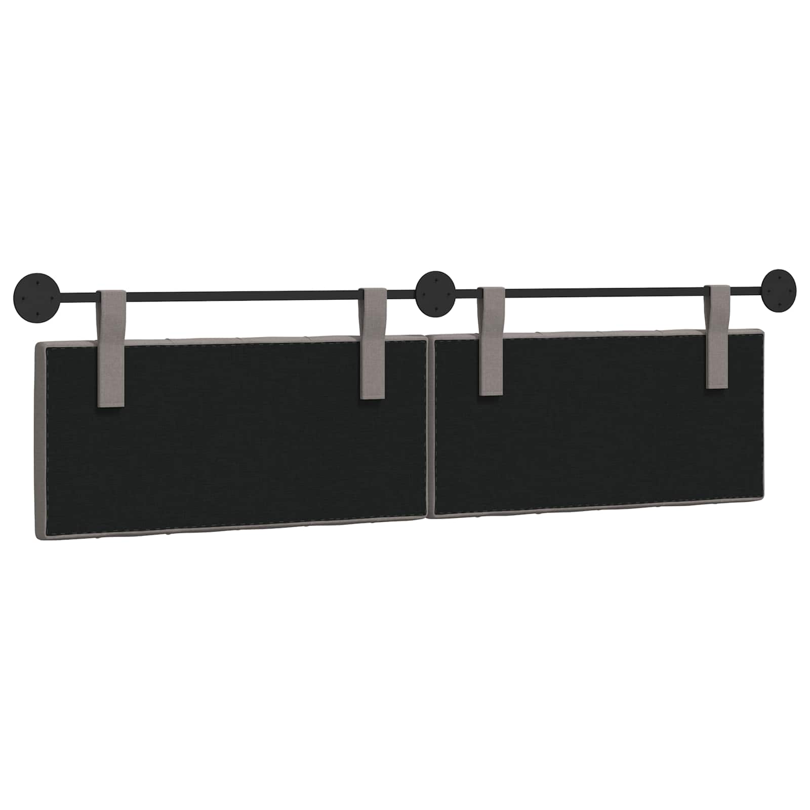 Hangend hoofdbord Taupe Stof is nu te koop bij PeponiXL, paradijselijk wonen!