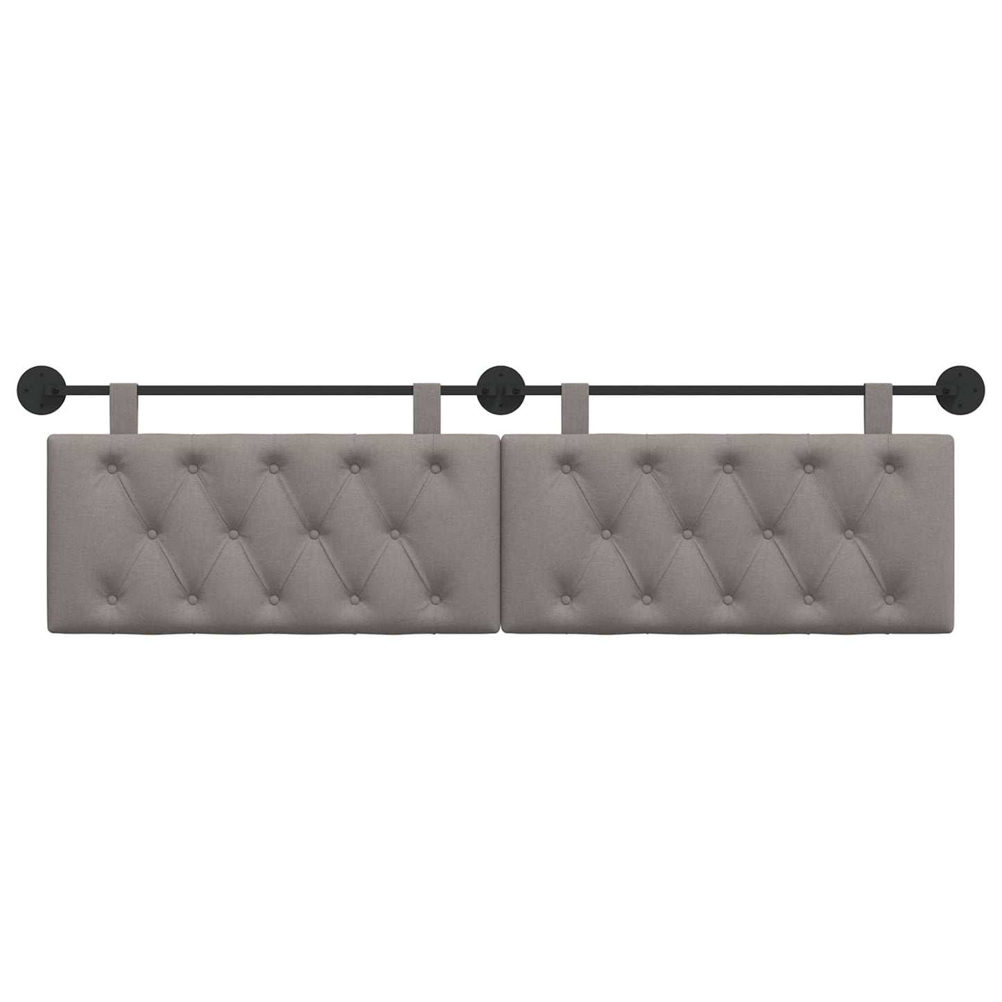 Hangend hoofdbord Taupe Stof is nu te koop bij PeponiXL, paradijselijk wonen!
