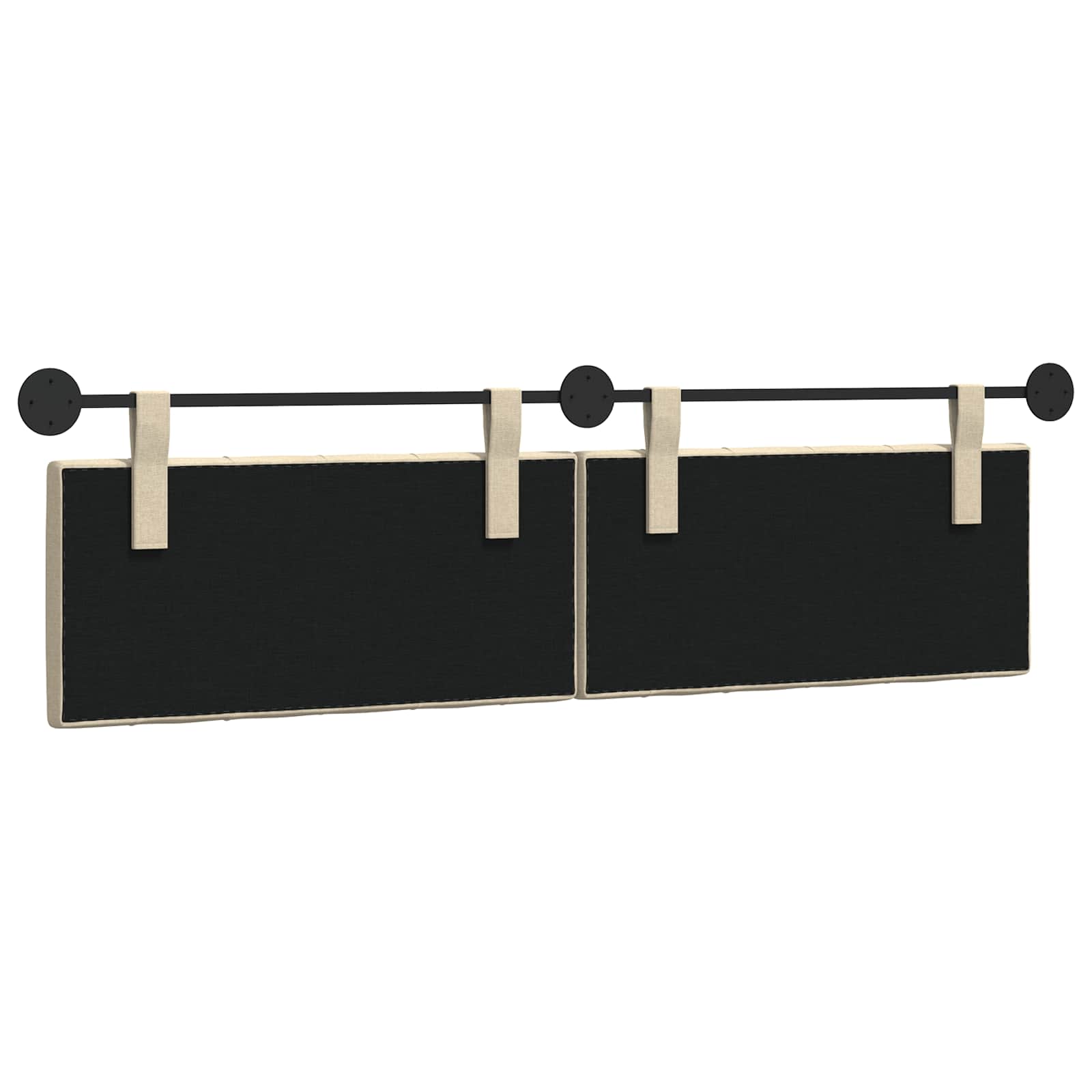 Hangend hoofdbord Crèmekleurig Stof is nu te koop bij PeponiXL, paradijselijk wonen!