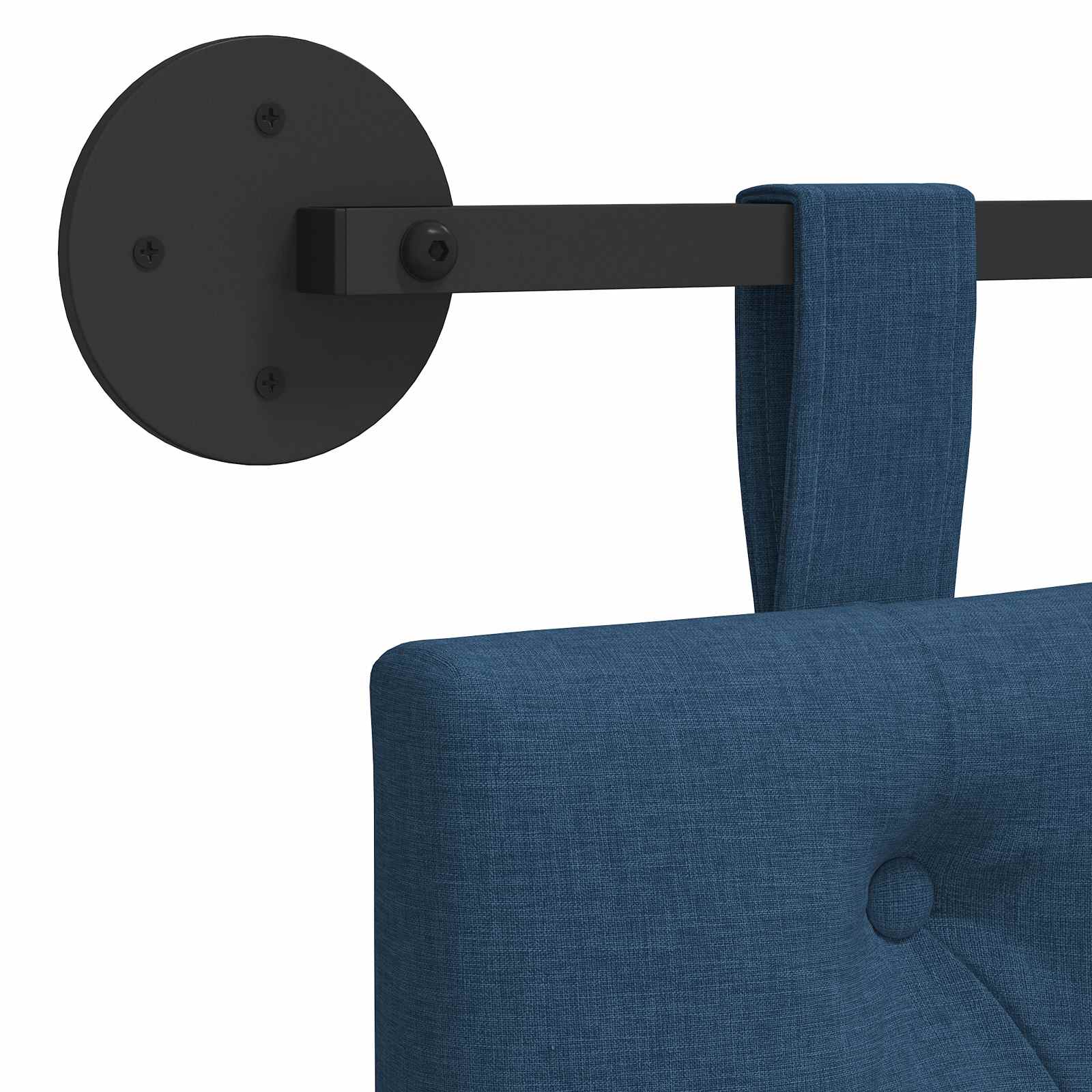 Hangend hoofdbord Blauw Stof is nu te koop bij PeponiXL, paradijselijk wonen!