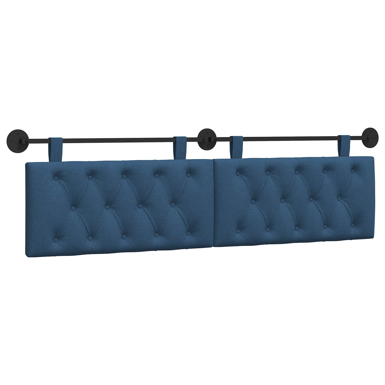 Hangend hoofdbord Blauw Stof is nu te koop bij PeponiXL, paradijselijk wonen!