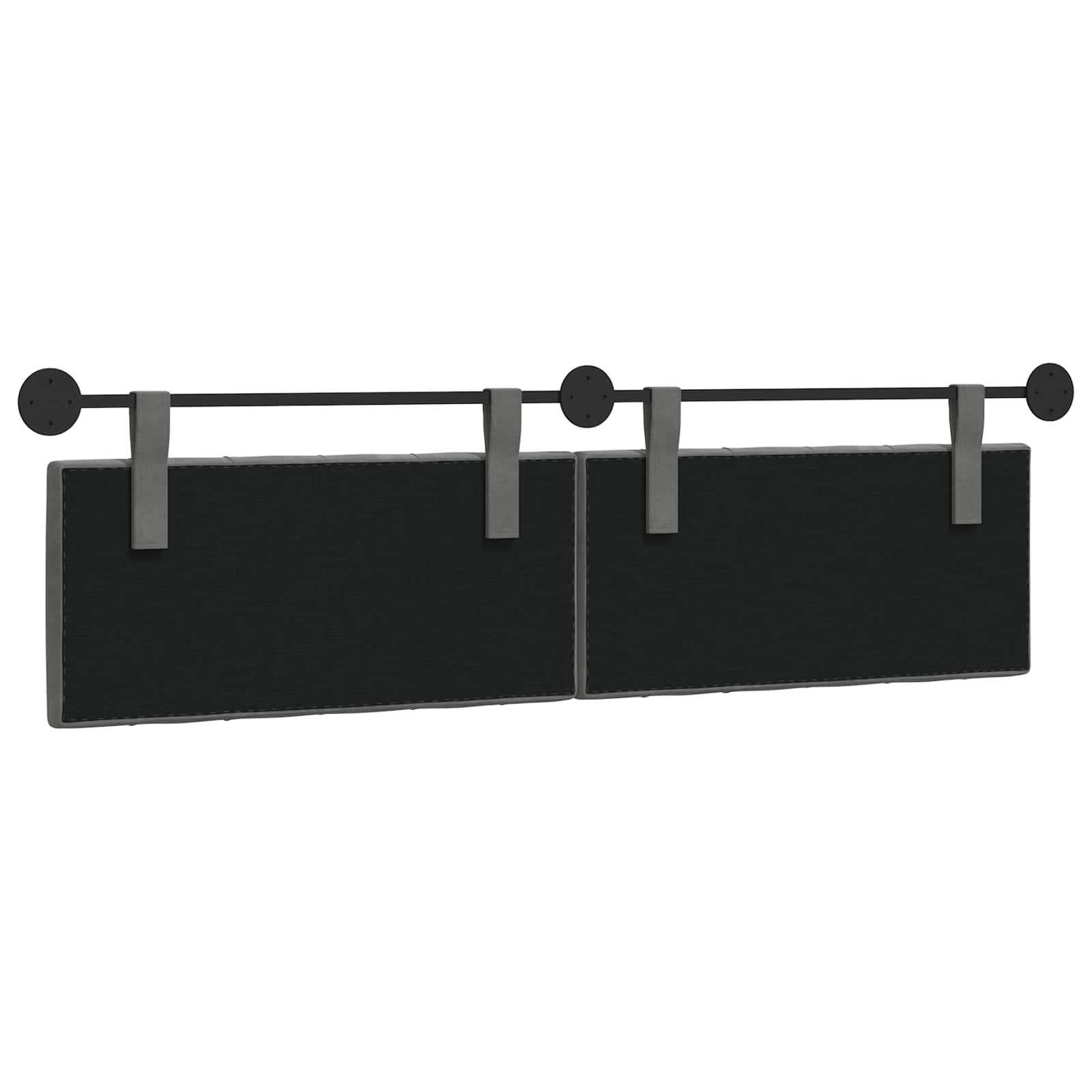 Hangend hoofdbord Donkergrijs Fluweel is nu te koop bij PeponiXL, paradijselijk wonen!