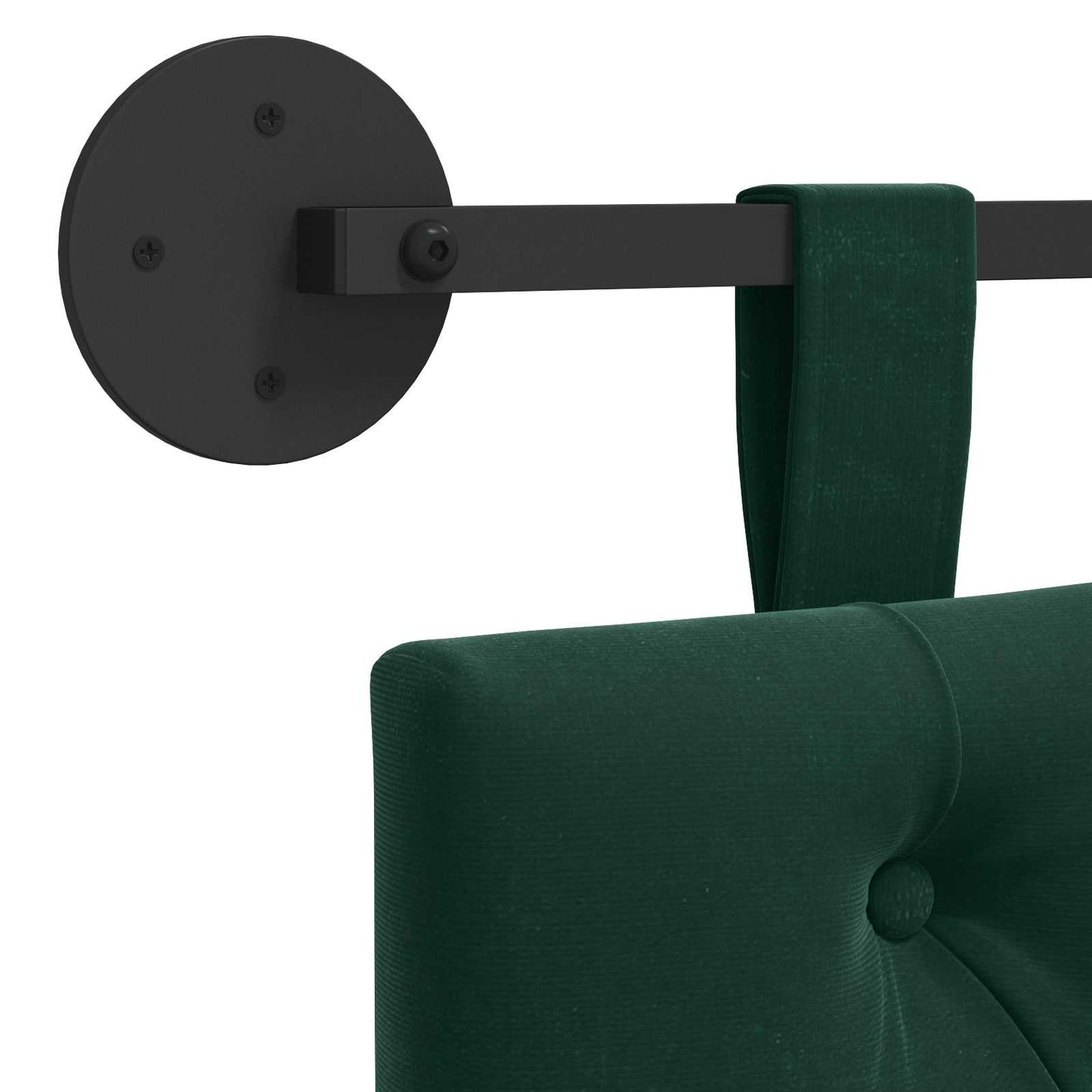 Hangend hoofdbord Donkergroen Fluweel is nu te koop bij PeponiXL, paradijselijk wonen!