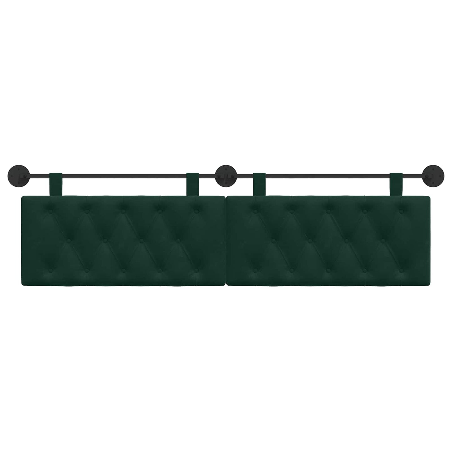 Hangend hoofdbord Donkergroen Fluweel is nu te koop bij PeponiXL, paradijselijk wonen!