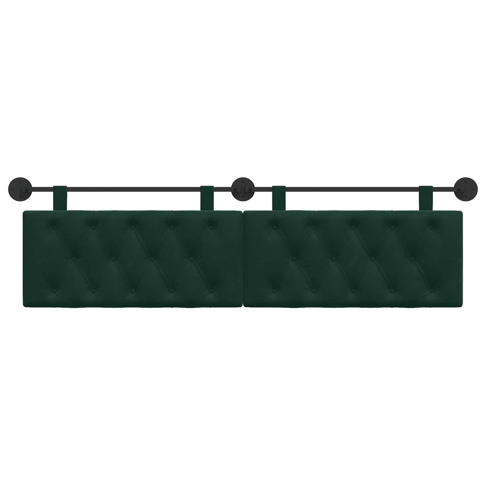 Hangend hoofdbord Donkergroen Fluweel is nu te koop bij PeponiXL, paradijselijk wonen!