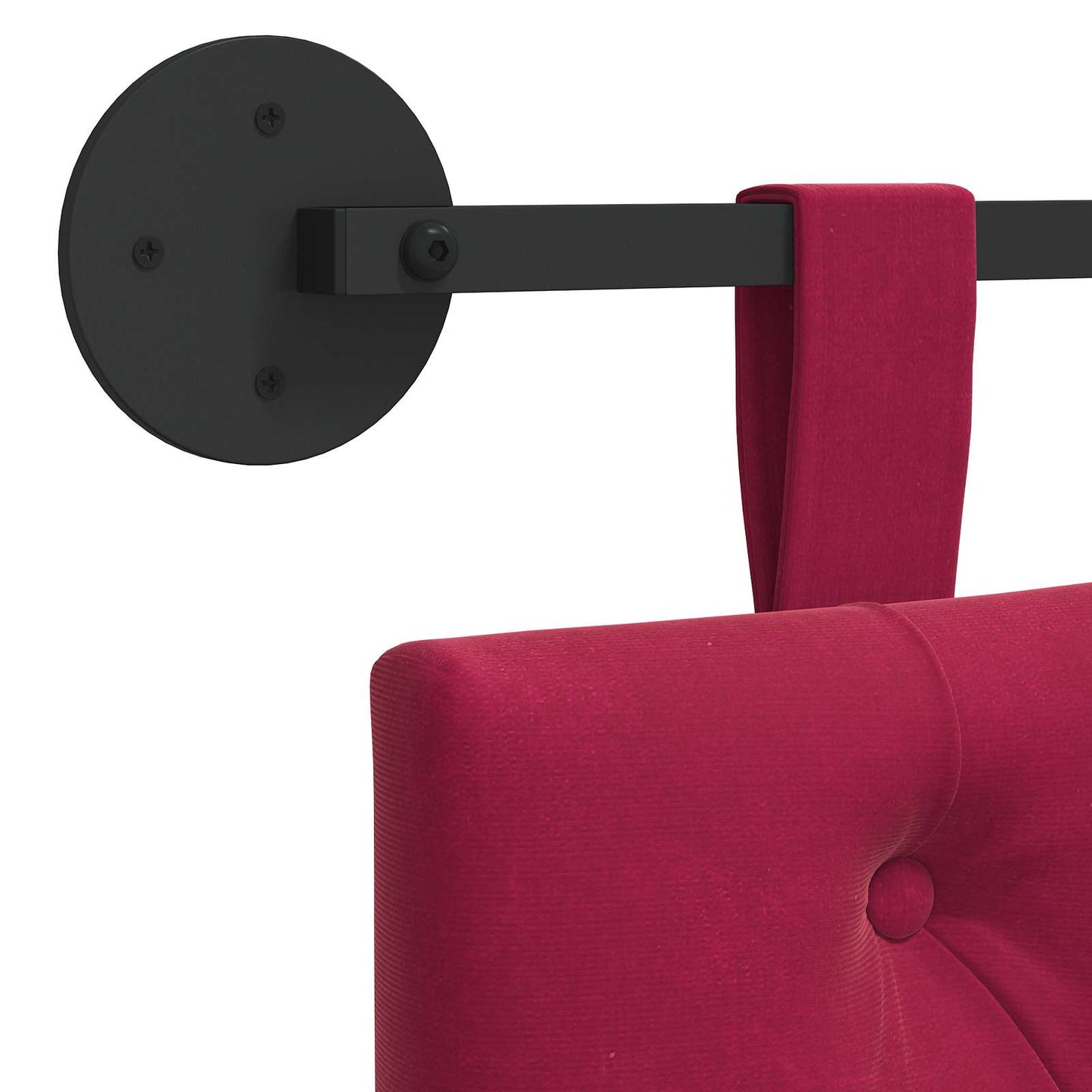 Hangend hoofdbord Wijnrood Fluweel is nu te koop bij PeponiXL, paradijselijk wonen!
