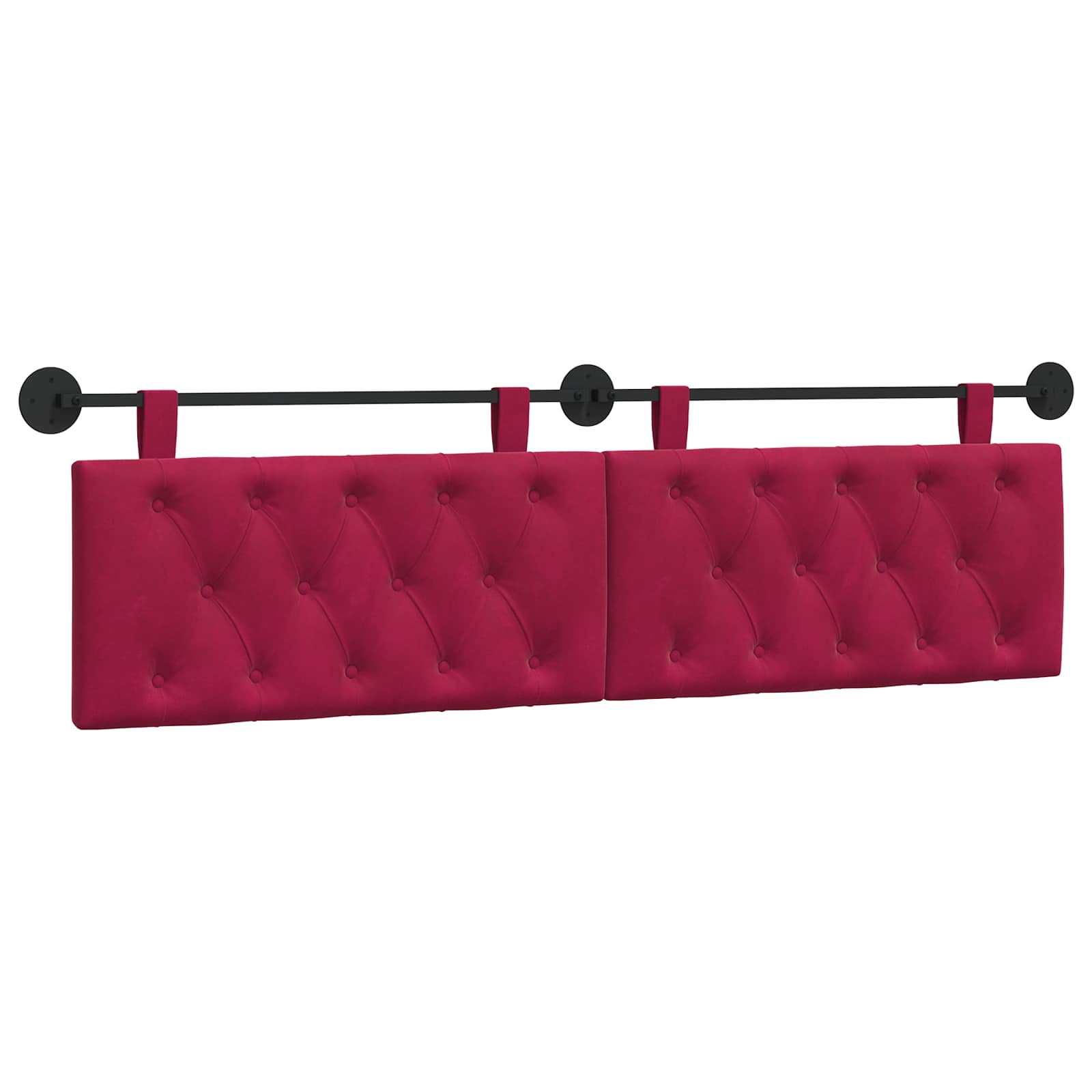 Hangend hoofdbord Wijnrood Fluweel is nu te koop bij PeponiXL, paradijselijk wonen!