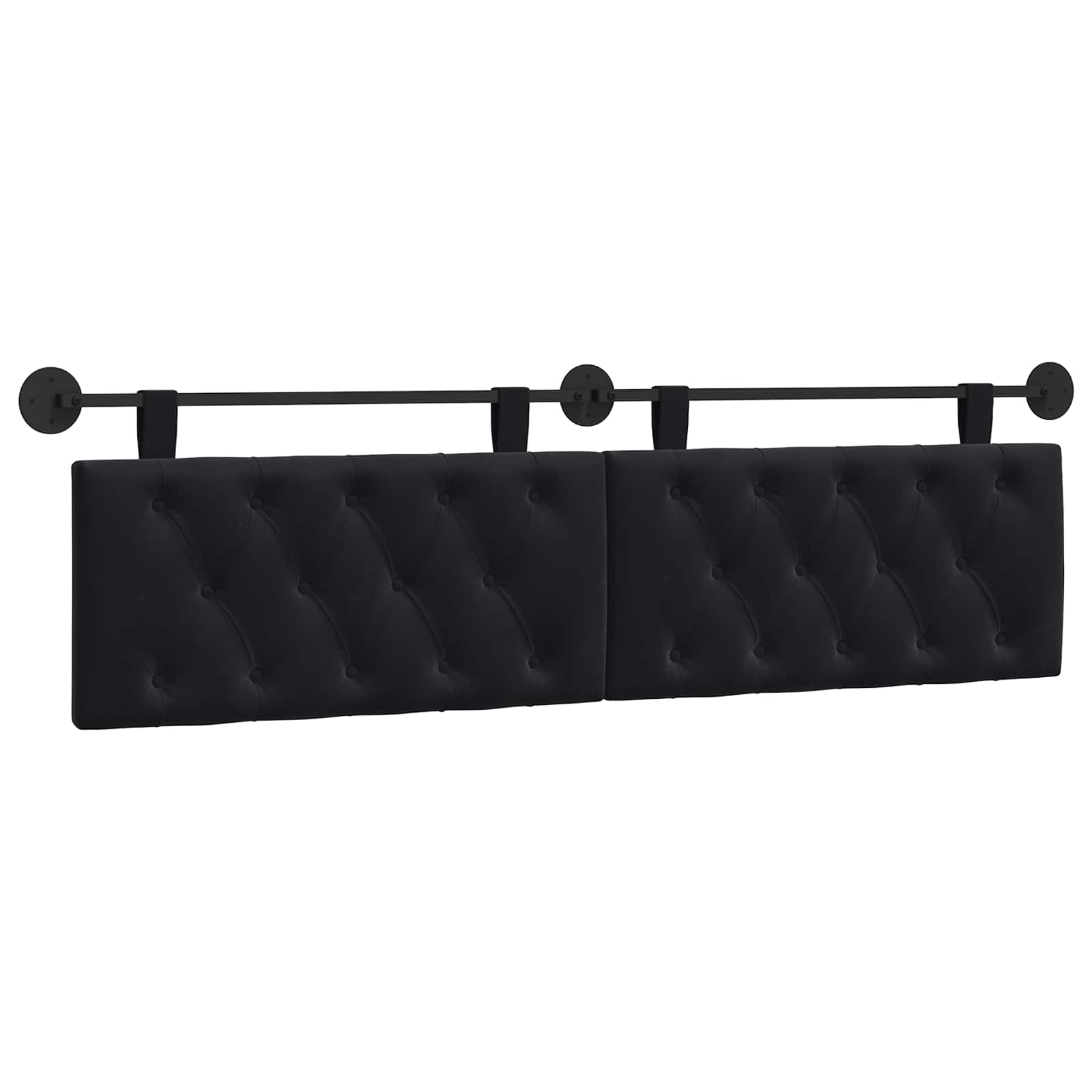 Hangend hoofdbord Zwart Fluweel is nu te koop bij PeponiXL, paradijselijk wonen!