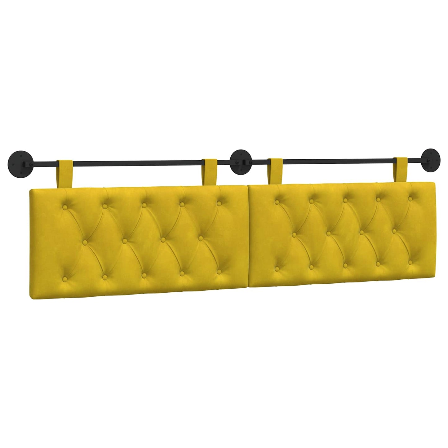 Hangend hoofdbord Geel Fluweel is nu te koop bij PeponiXL, paradijselijk wonen!