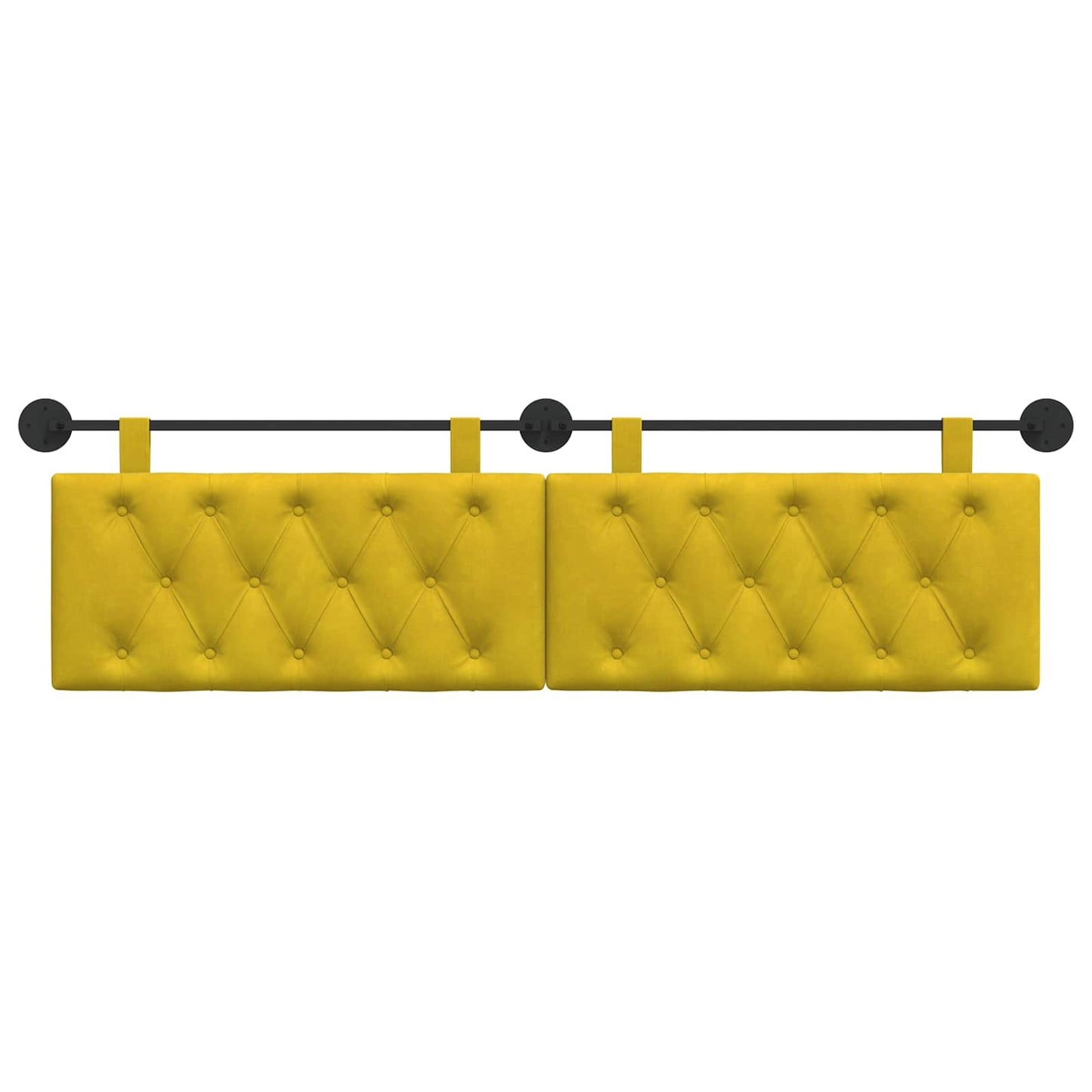 Hangend hoofdbord Geel Fluweel is nu te koop bij PeponiXL, paradijselijk wonen!