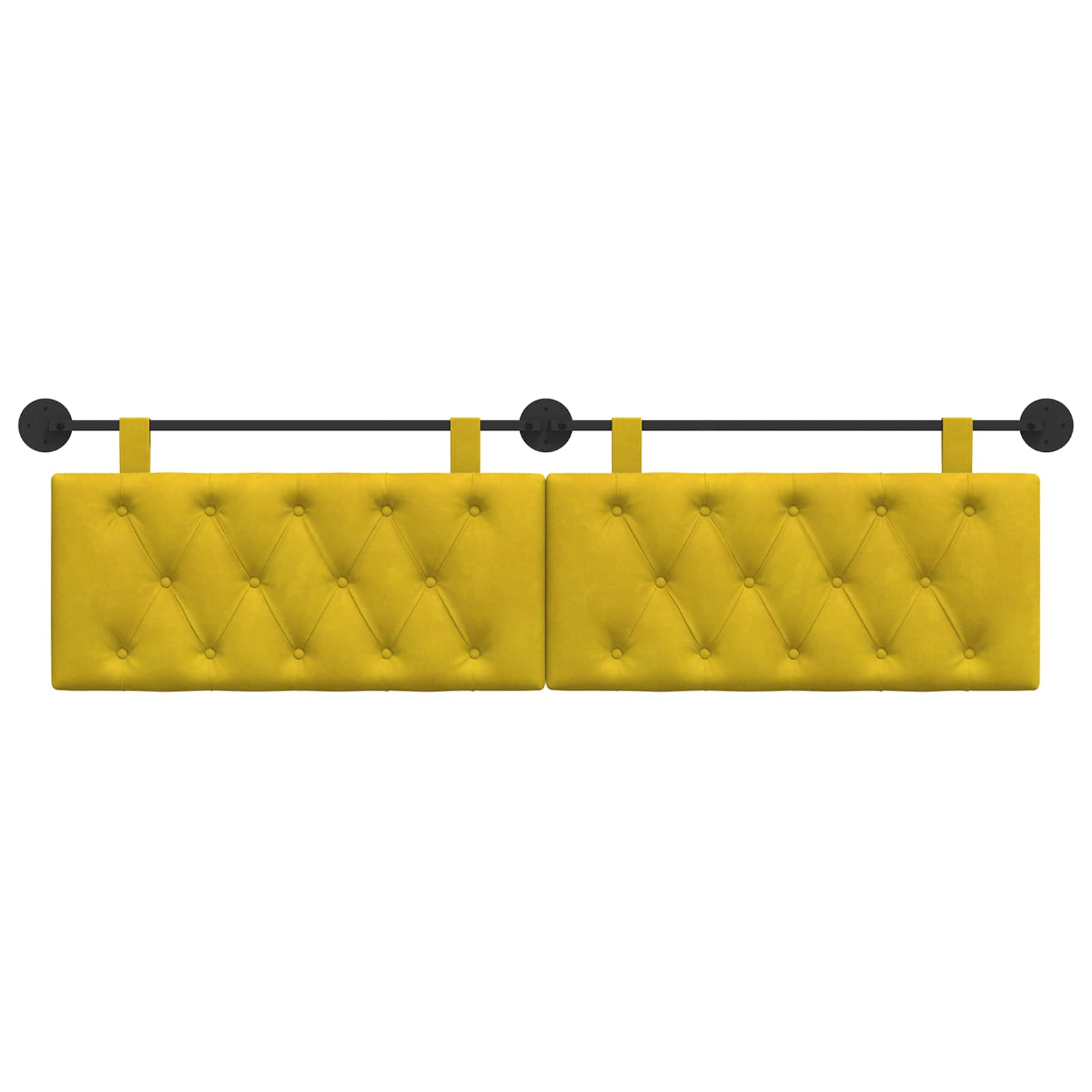 Hangend hoofdbord Geel Fluweel is nu te koop bij PeponiXL, paradijselijk wonen!