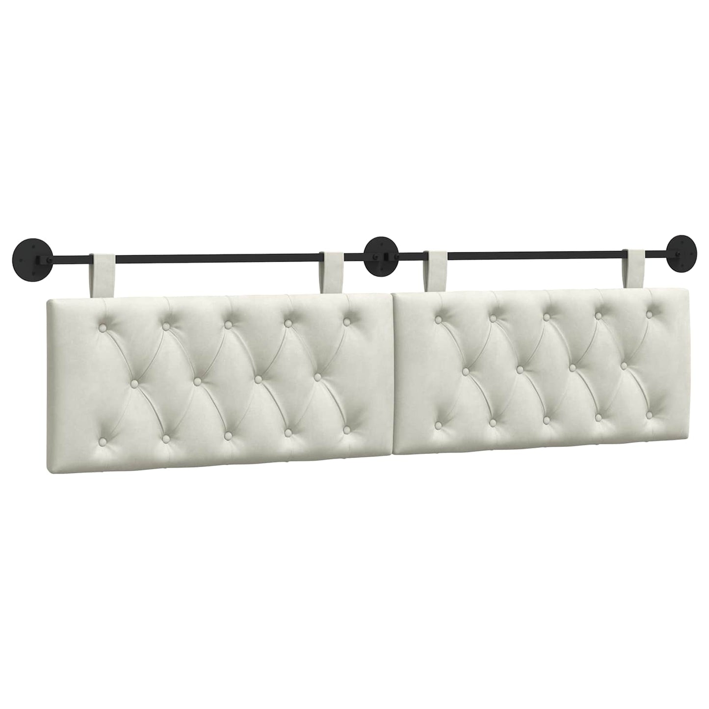 Hangend hoofdbord Crème Fluweel is nu te koop bij PeponiXL, paradijselijk wonen!
