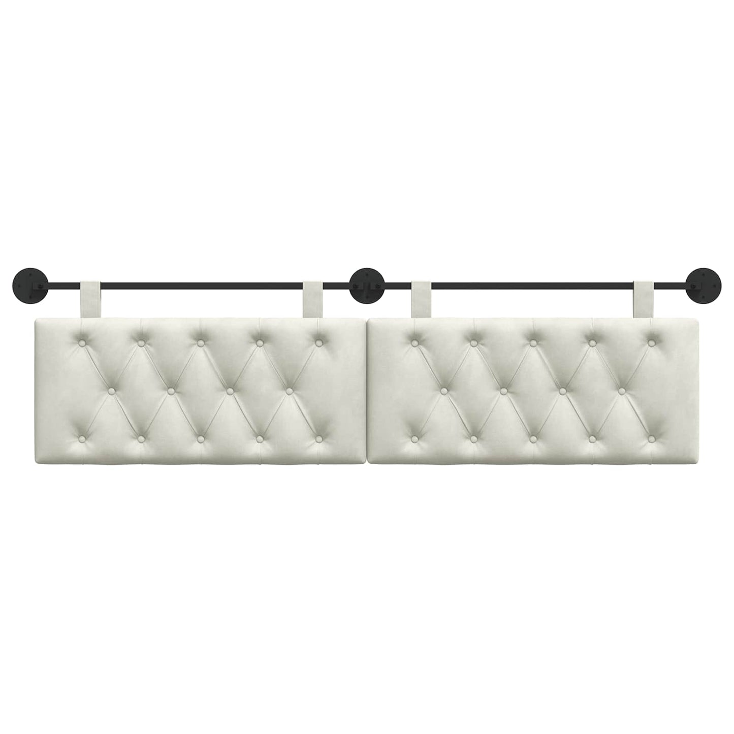 Hangend hoofdbord Crème Fluweel is nu te koop bij PeponiXL, paradijselijk wonen!
