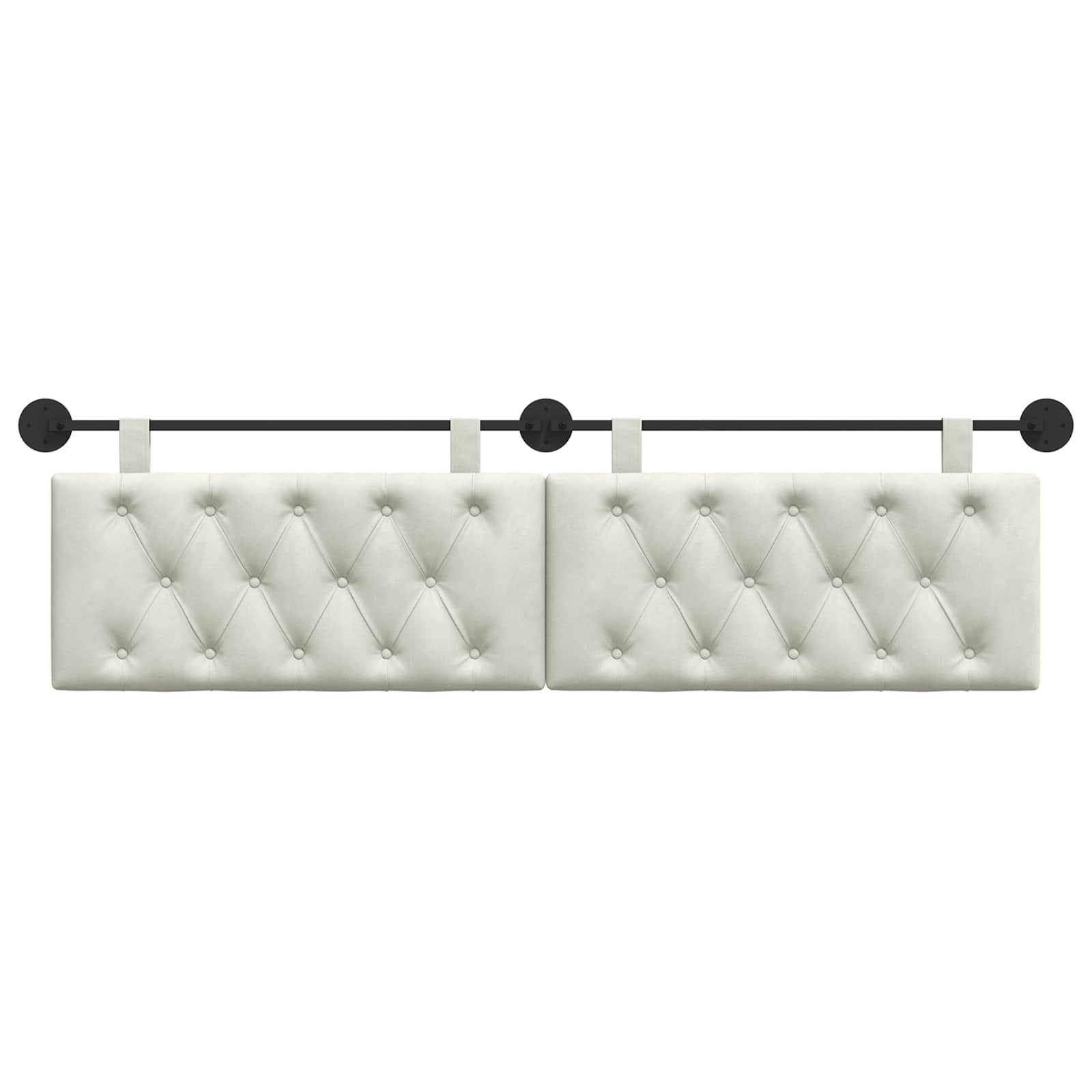 Hangend hoofdbord Crème Fluweel is nu te koop bij PeponiXL, paradijselijk wonen!