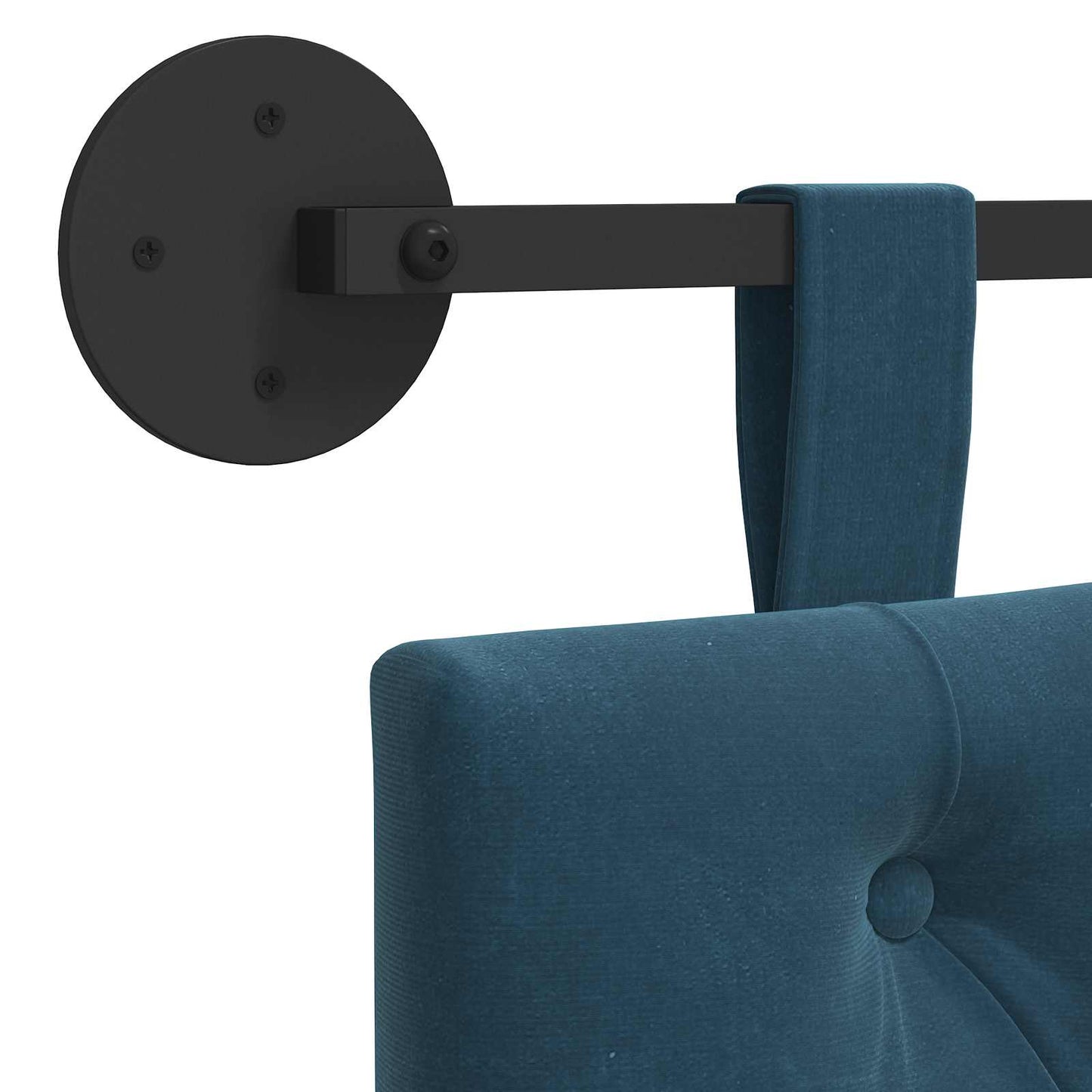 Hangend hoofdbord Blauw Fluweel is nu te koop bij PeponiXL, paradijselijk wonen!