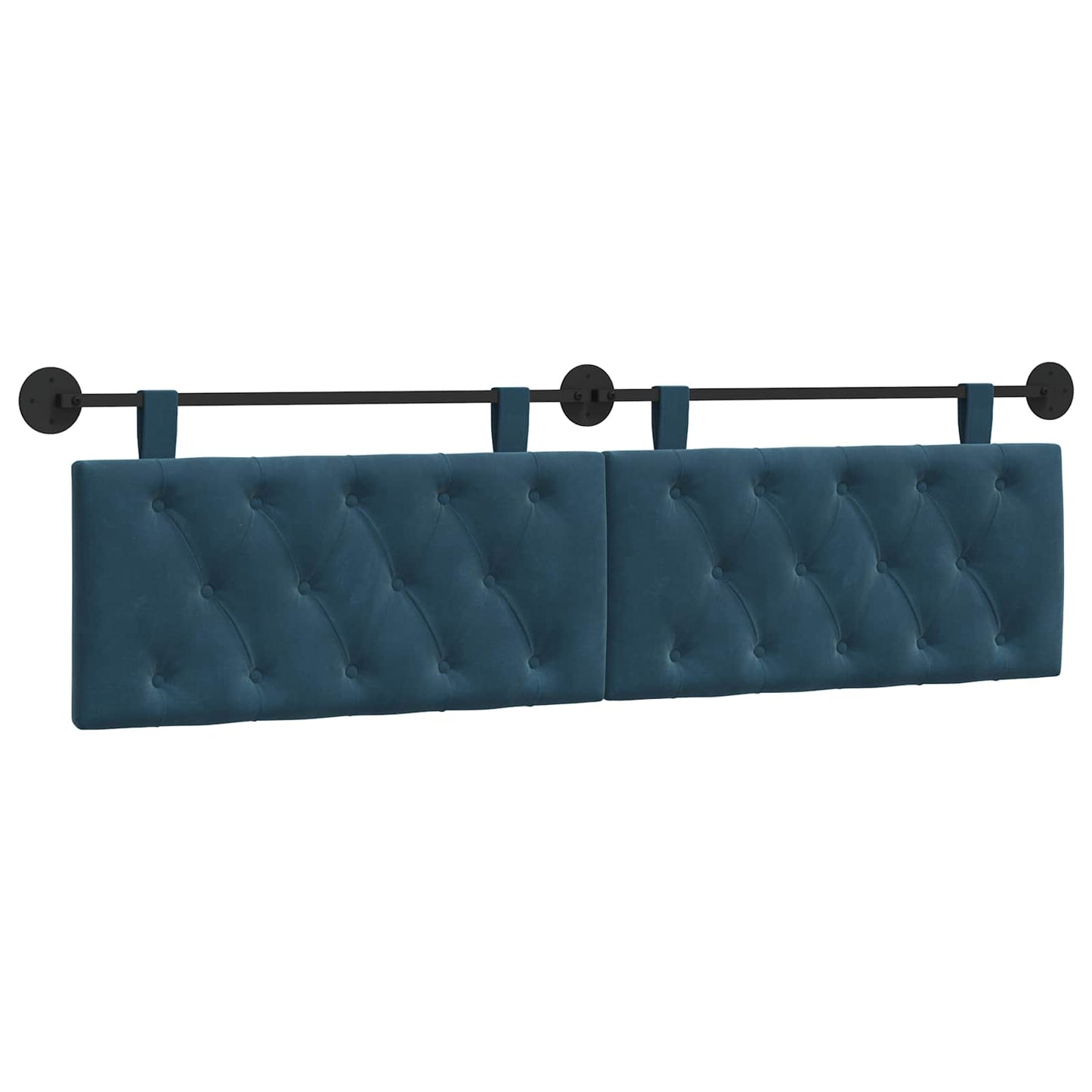 Hangend hoofdbord Blauw Fluweel is nu te koop bij PeponiXL, paradijselijk wonen!