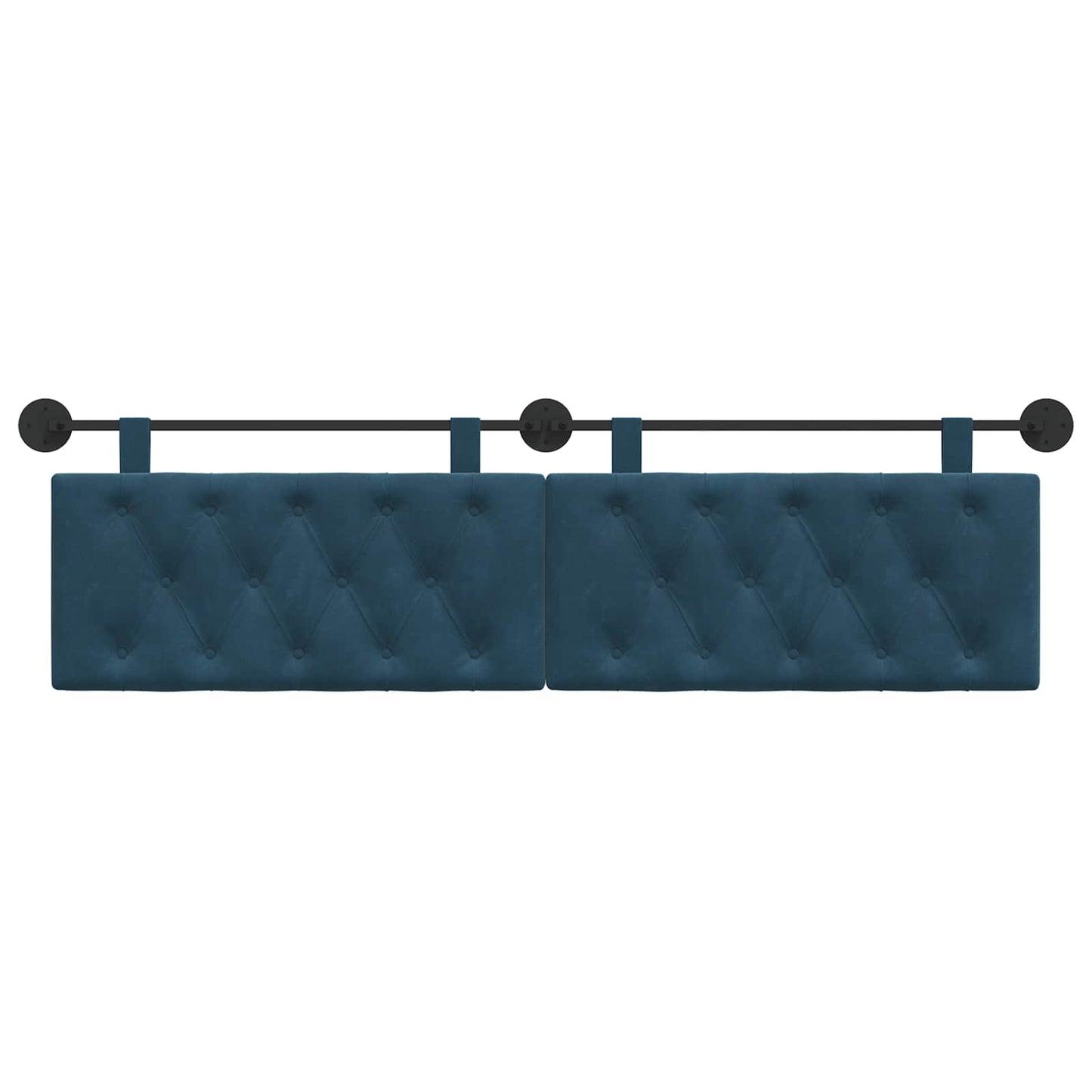Hangend hoofdbord Blauw Fluweel is nu te koop bij PeponiXL, paradijselijk wonen!