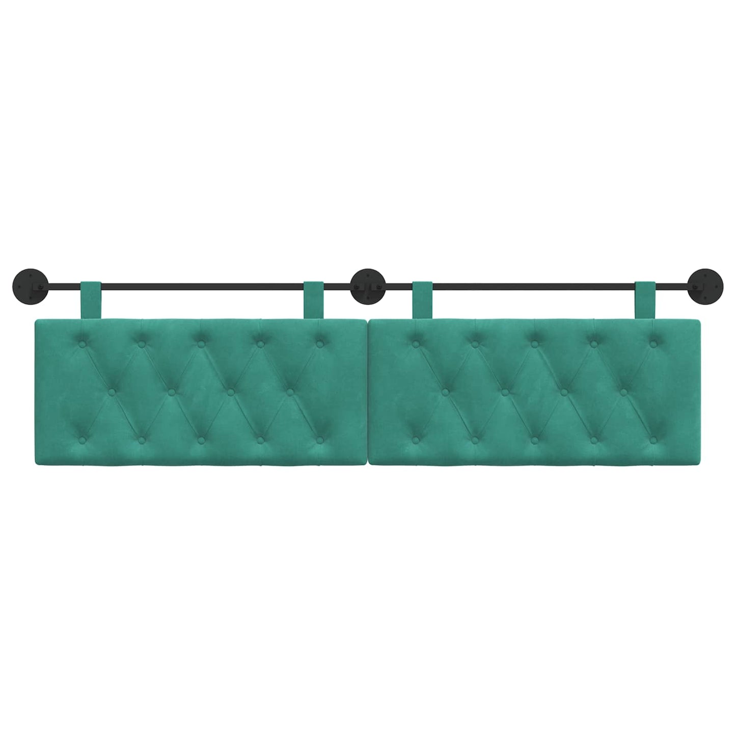 Hangend hoofdbord Turquoise Fluweel is nu te koop bij PeponiXL, paradijselijk wonen!