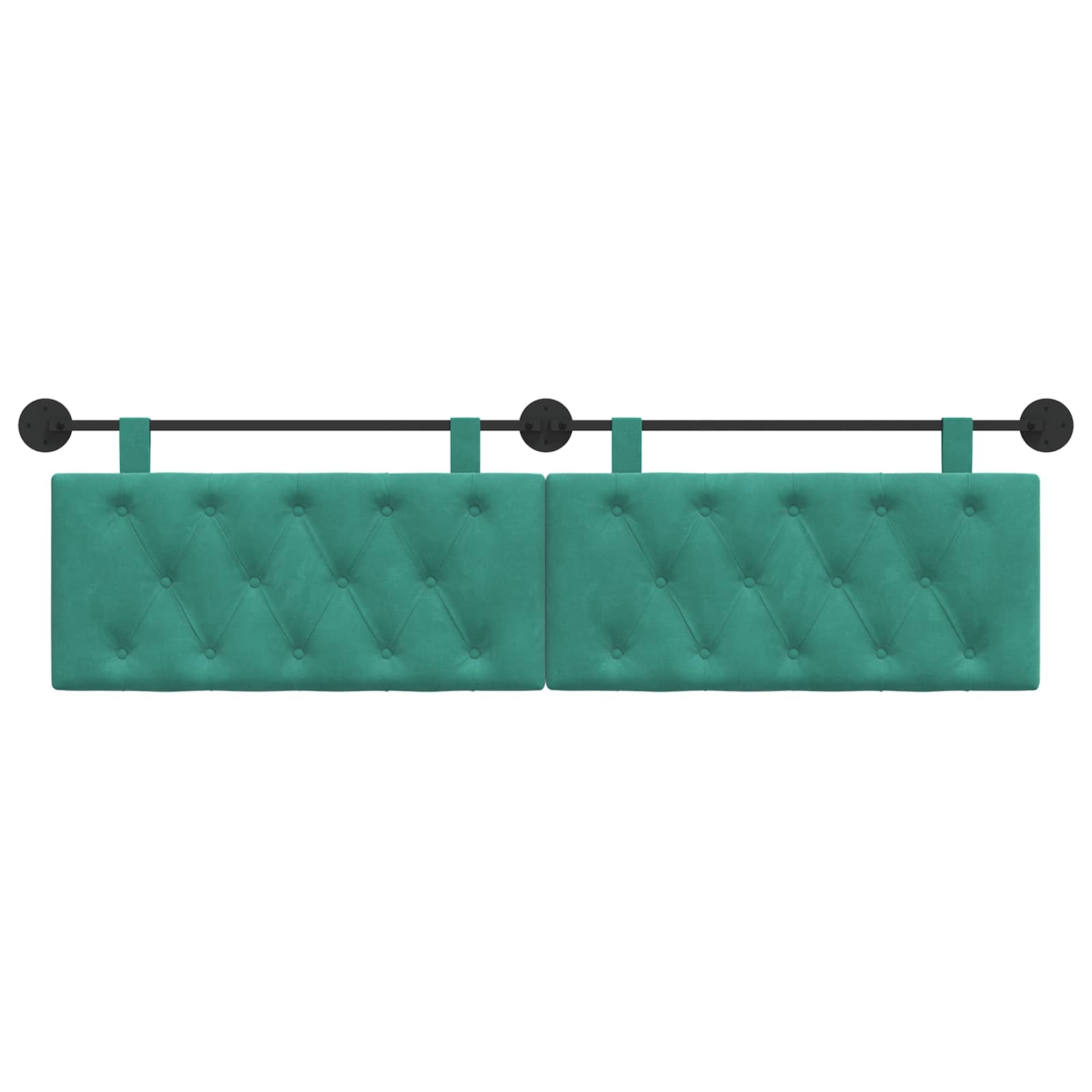 Hangend hoofdbord Turquoise Fluweel is nu te koop bij PeponiXL, paradijselijk wonen!