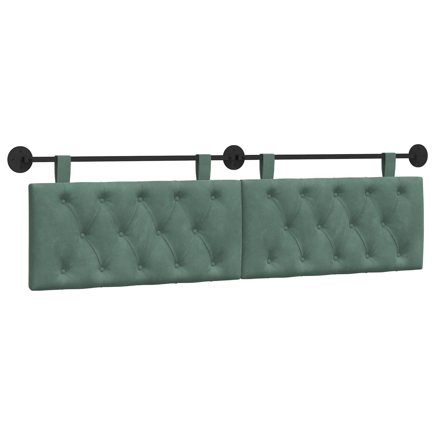 Hangend hoofdbord Zeegroen Fluweel is nu te koop bij PeponiXL, paradijselijk wonen!