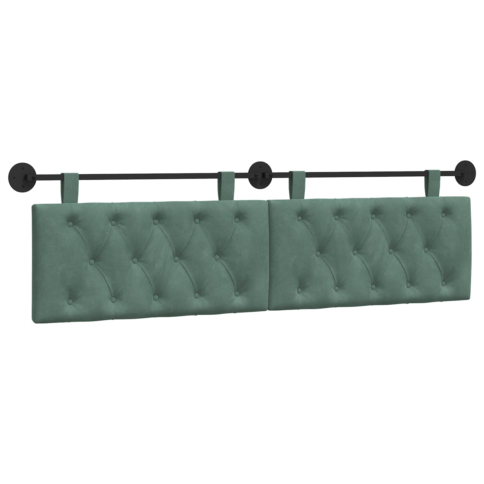 Hangend hoofdbord Zeegroen Fluweel is nu te koop bij PeponiXL, paradijselijk wonen!