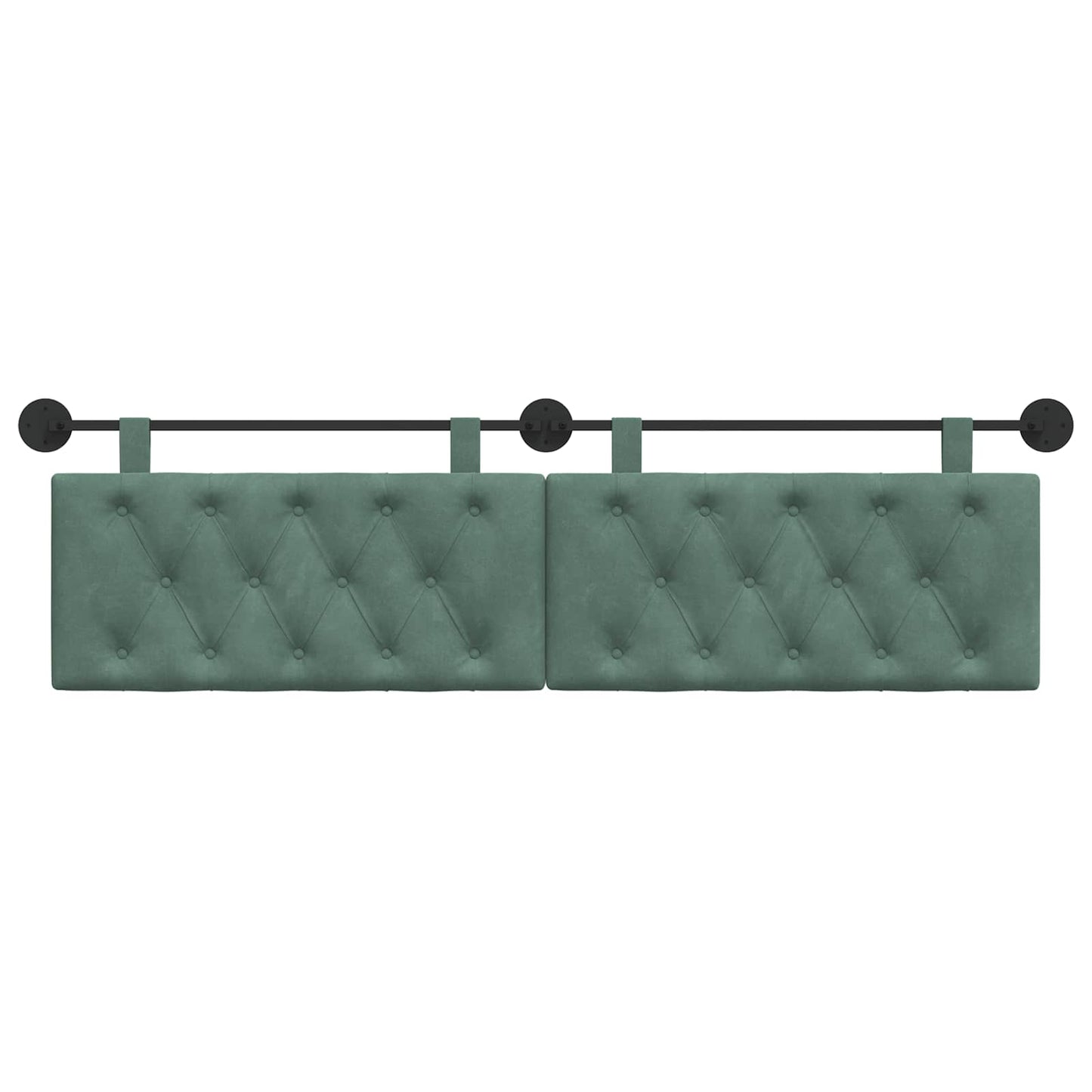 Hangend hoofdbord Zeegroen Fluweel is nu te koop bij PeponiXL, paradijselijk wonen!
