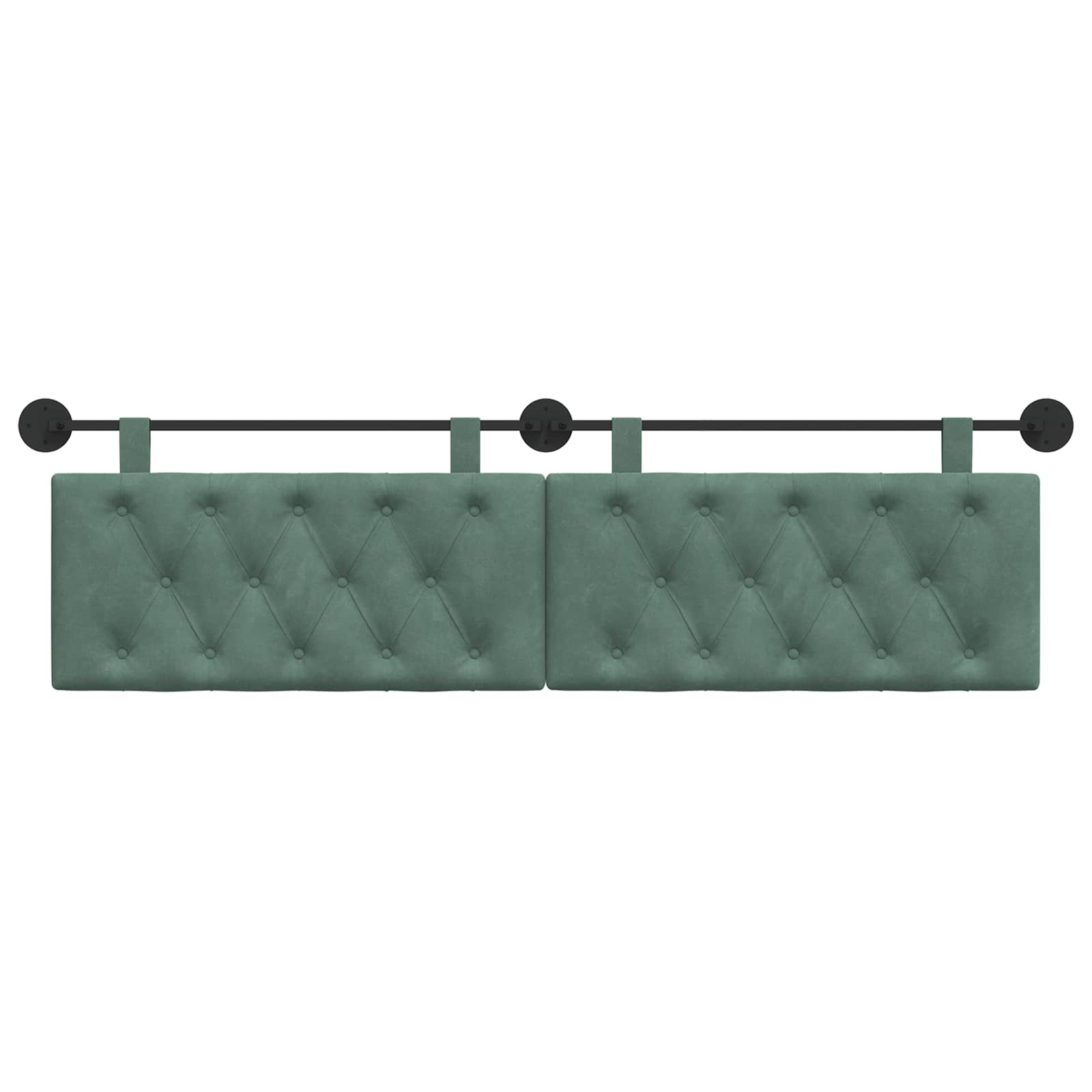 Hangend hoofdbord Zeegroen Fluweel is nu te koop bij PeponiXL, paradijselijk wonen!