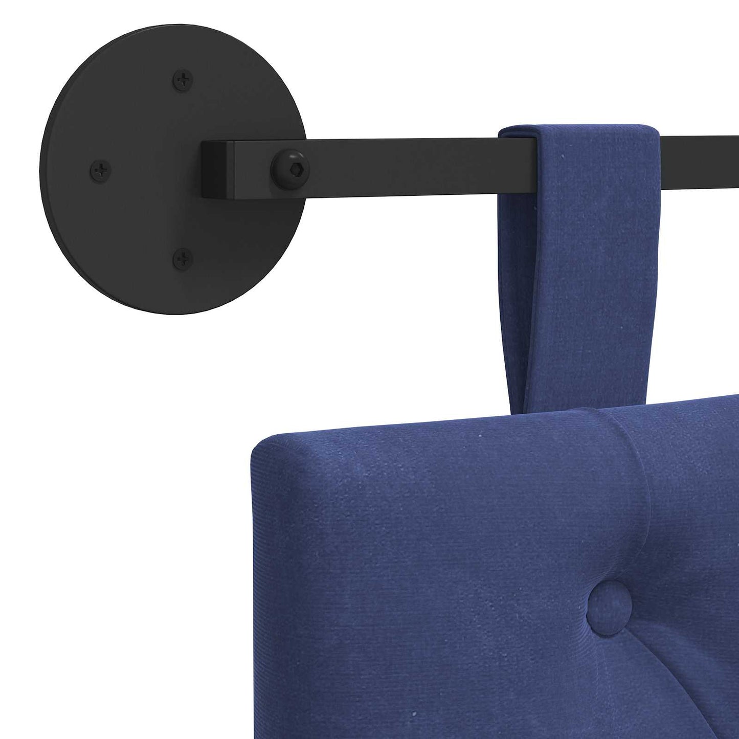 Hangend hoofdbord Politieblauw Fluweel is nu te koop bij PeponiXL, paradijselijk wonen!
