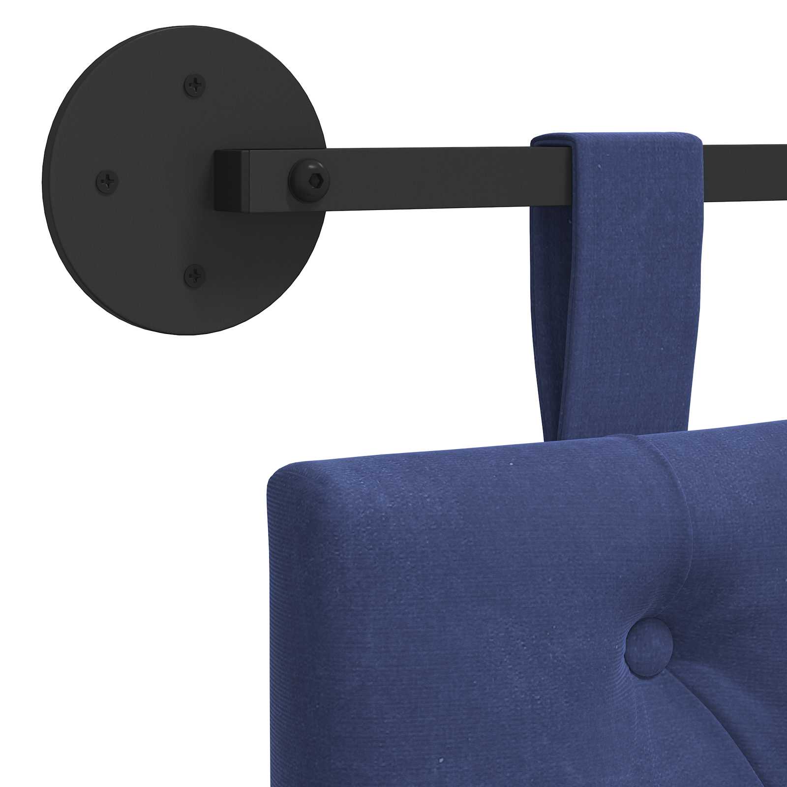 Hangend hoofdbord Politieblauw Fluweel is nu te koop bij PeponiXL, paradijselijk wonen!