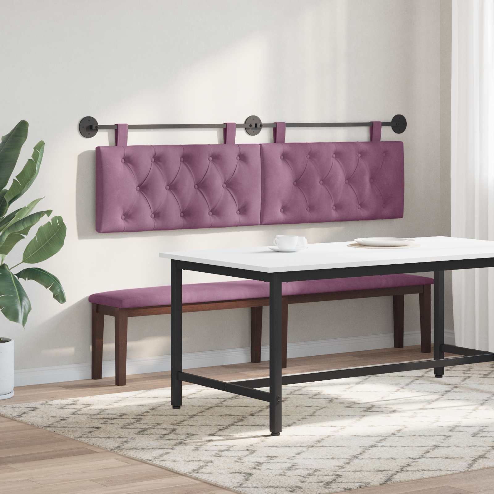 Hangend hoofdbord Paars Fluweel is nu te koop bij PeponiXL, paradijselijk wonen!