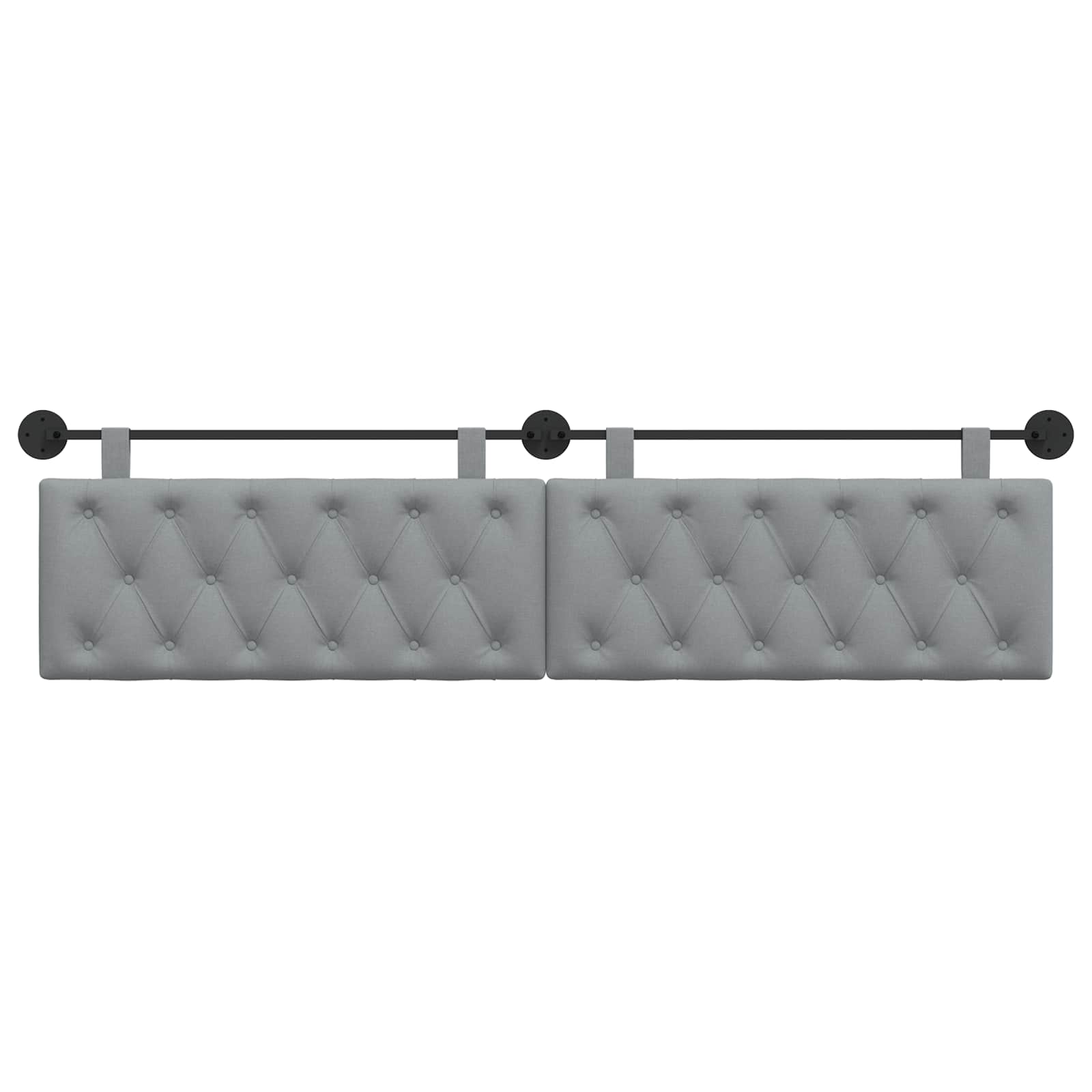 Hangend hoofdbord Lichtgrijs Stof is nu te koop bij PeponiXL, paradijselijk wonen!