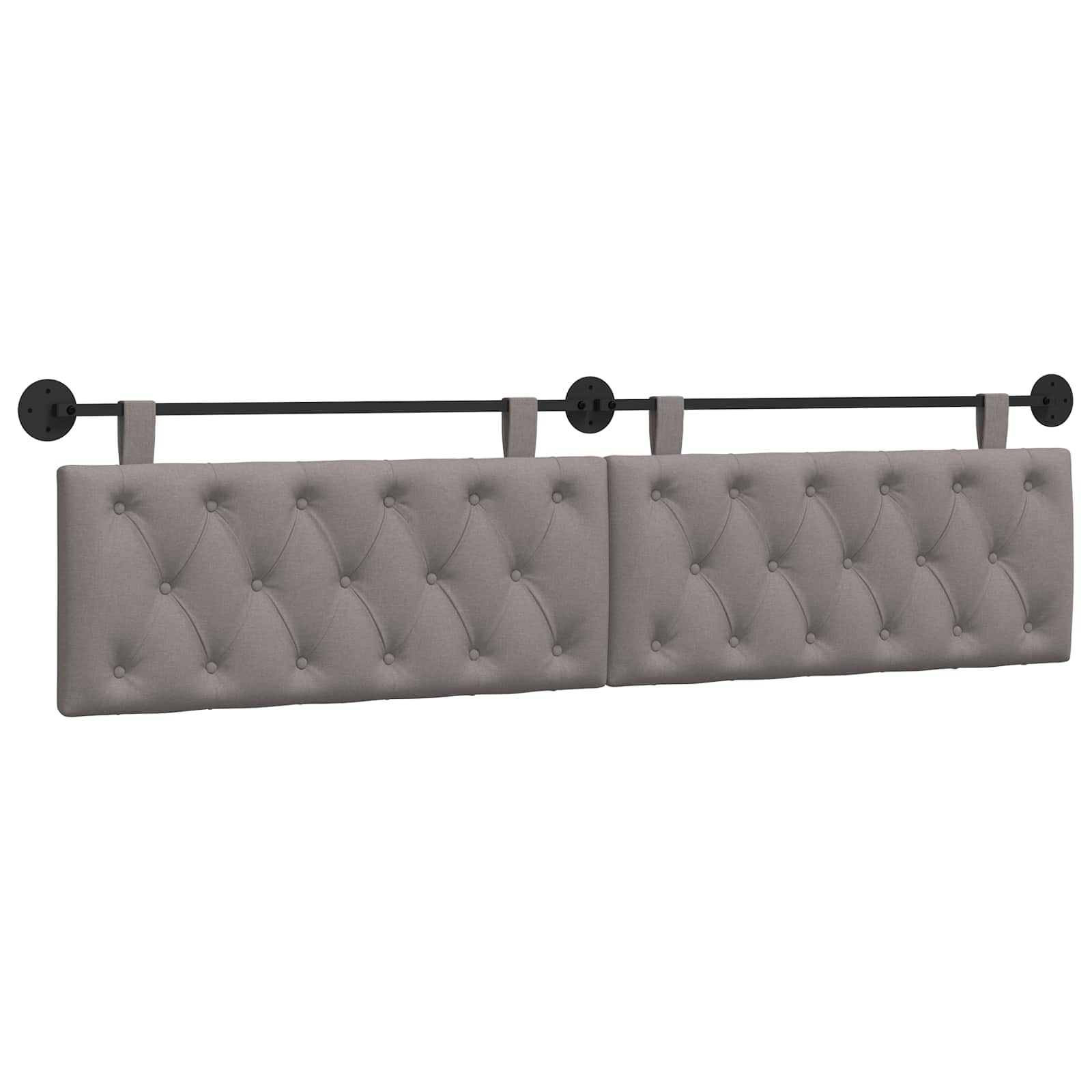 Hangend hoofdbord Taupe Stof is nu te koop bij PeponiXL, paradijselijk wonen!