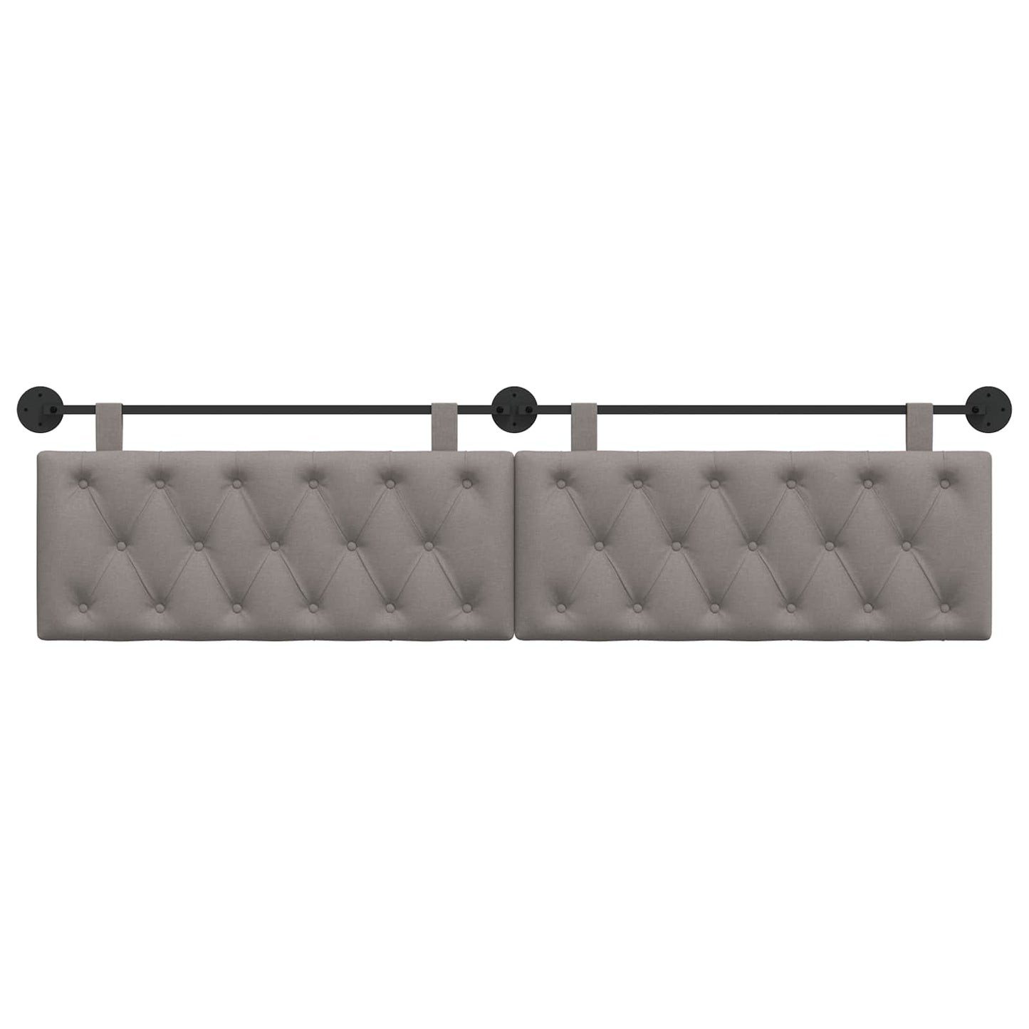 Hangend hoofdbord Taupe Stof is nu te koop bij PeponiXL, paradijselijk wonen!