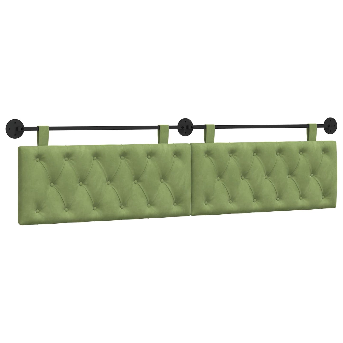 Hangend hoofdbord Lichtgroen Fluweel is nu te koop bij PeponiXL, paradijselijk wonen!
