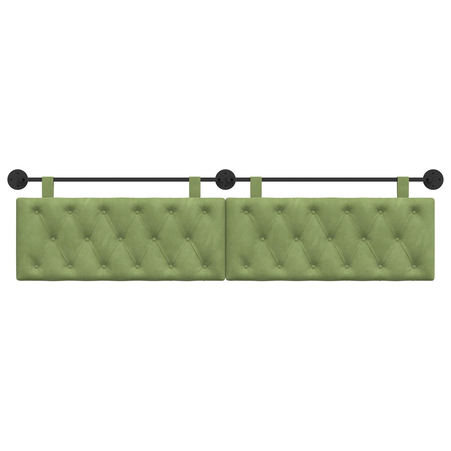 Hangend hoofdbord Lichtgroen Fluweel is nu te koop bij PeponiXL, paradijselijk wonen!