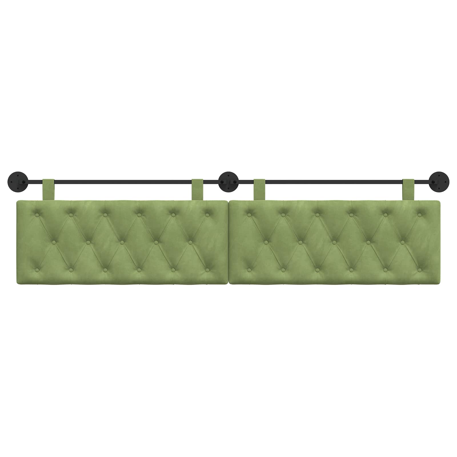Hangend hoofdbord Lichtgroen Fluweel is nu te koop bij PeponiXL, paradijselijk wonen!