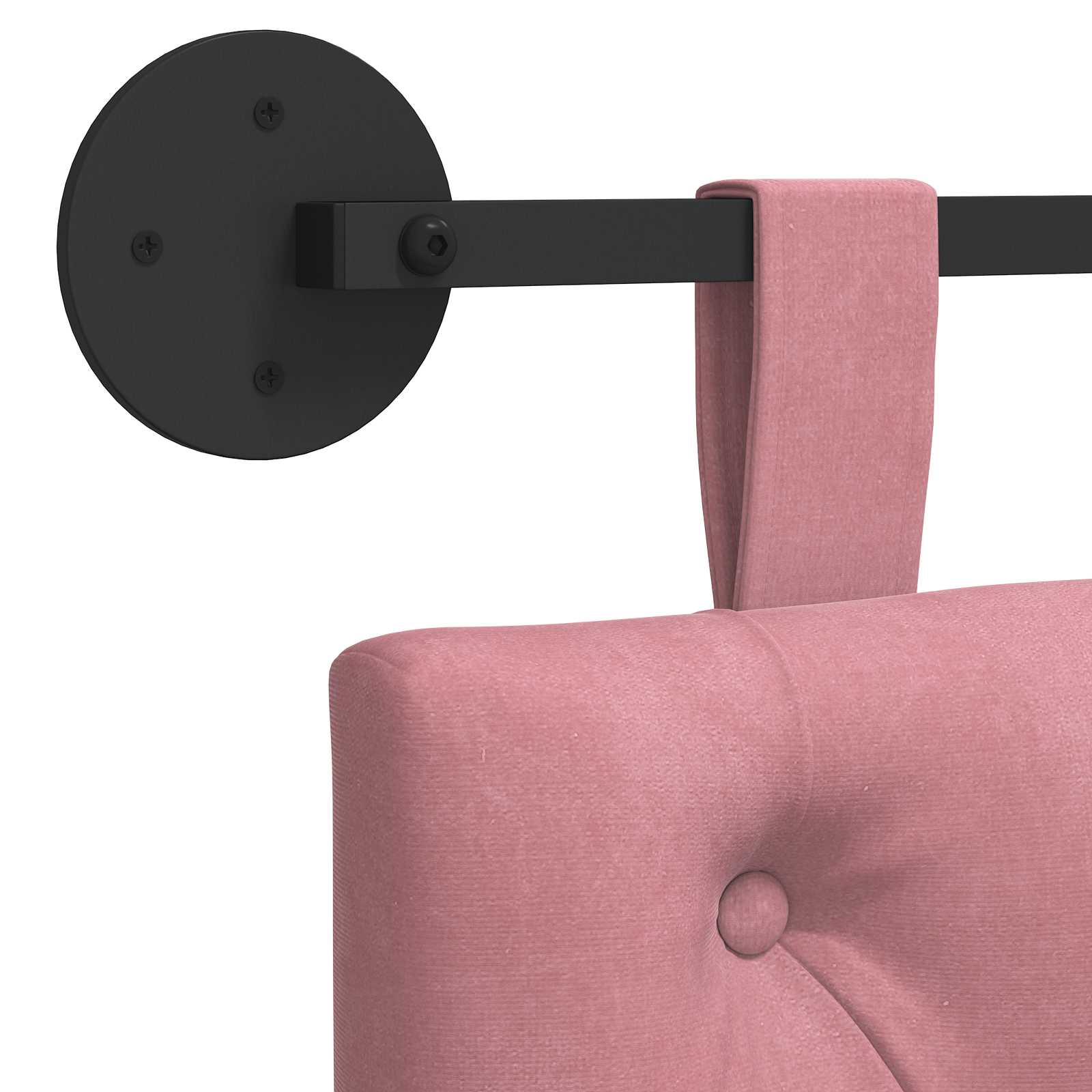 Hangend hoofdbord Roze Fluweel is nu te koop bij PeponiXL, paradijselijk wonen!