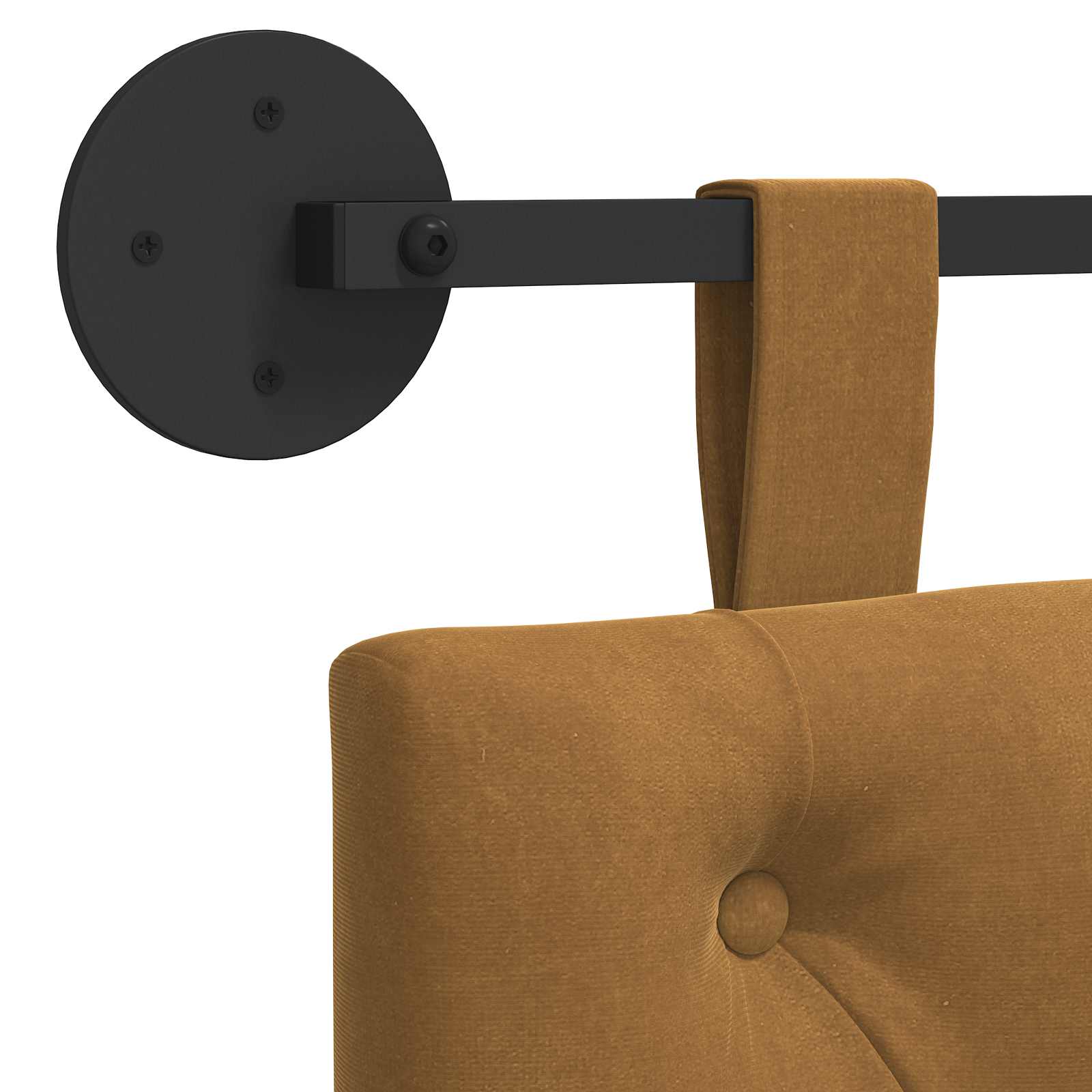 Hangend hoofdbord Bruin Fluweel is nu te koop bij PeponiXL, paradijselijk wonen!