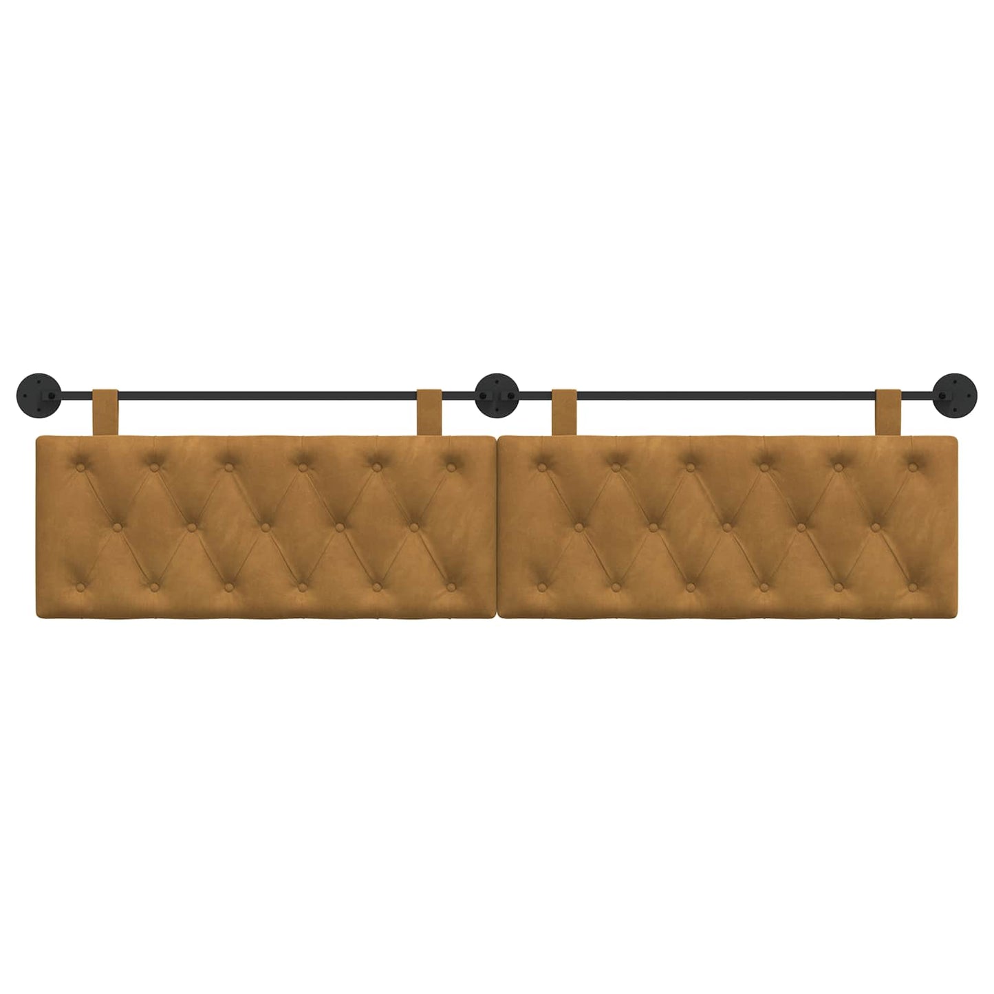 Hangend hoofdbord Bruin Fluweel is nu te koop bij PeponiXL, paradijselijk wonen!