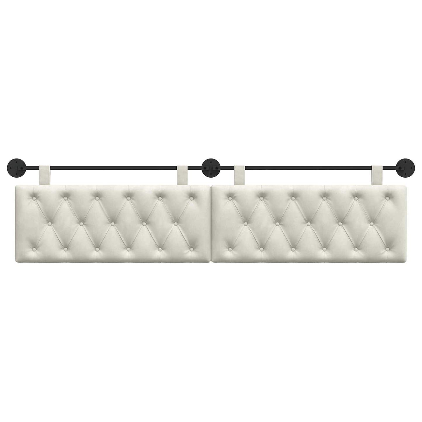 Hangend hoofdbord Crème Fluweel is nu te koop bij PeponiXL, paradijselijk wonen!