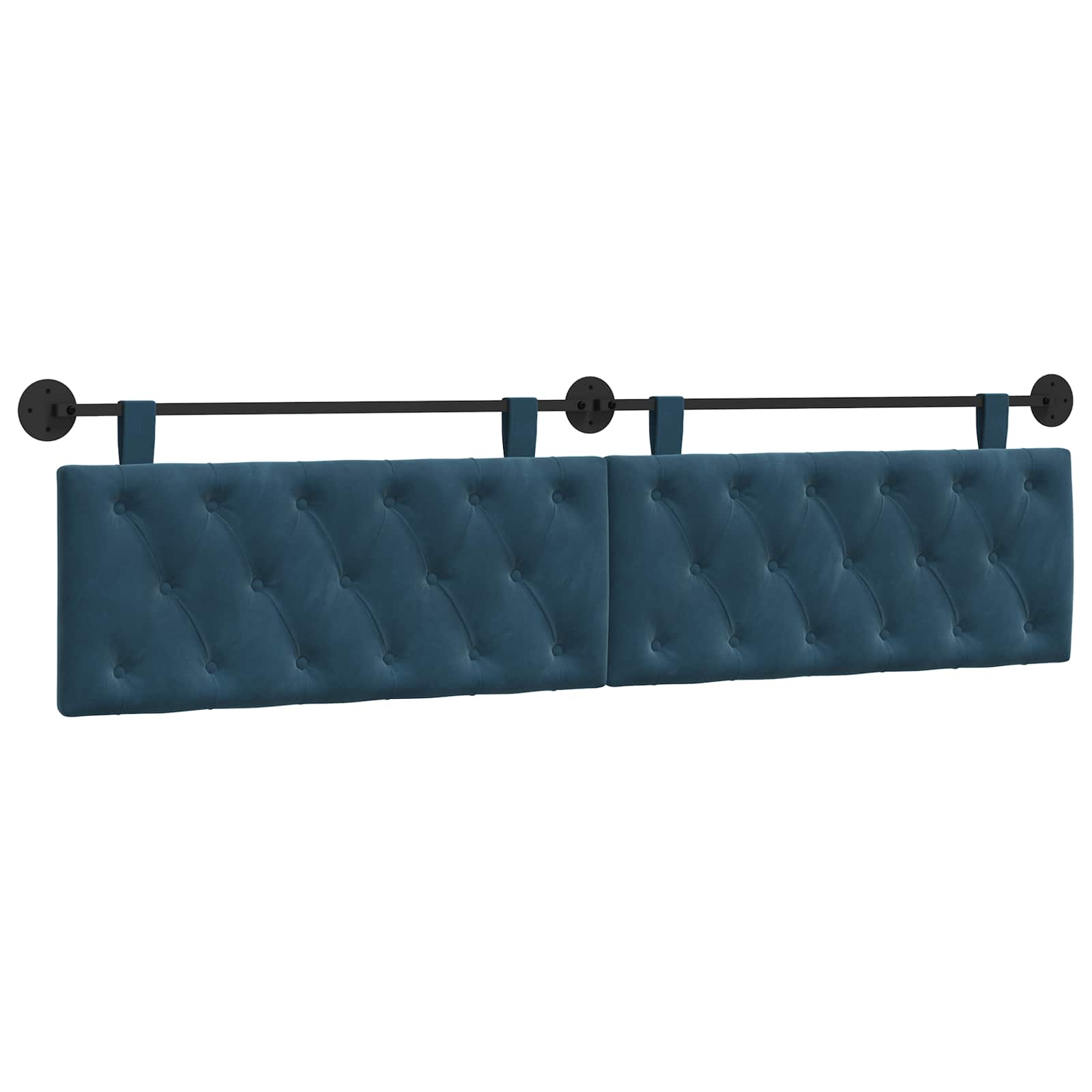 Hangend hoofdbord Blauw Fluweel is nu te koop bij PeponiXL, paradijselijk wonen!