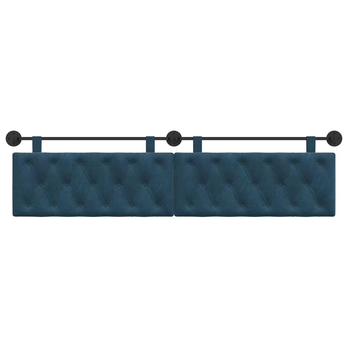 Hangend hoofdbord Blauw Fluweel is nu te koop bij PeponiXL, paradijselijk wonen!